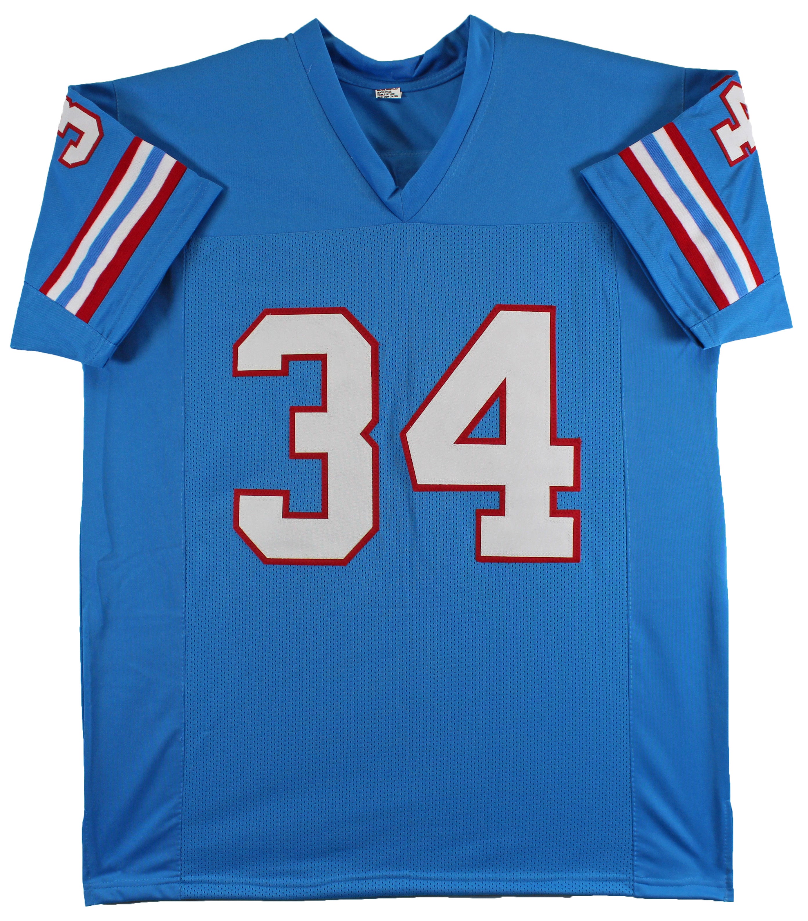 Earl Campbell "HOF 91" Authentic Signed Blue Pro Style Jersey Autographed BAS