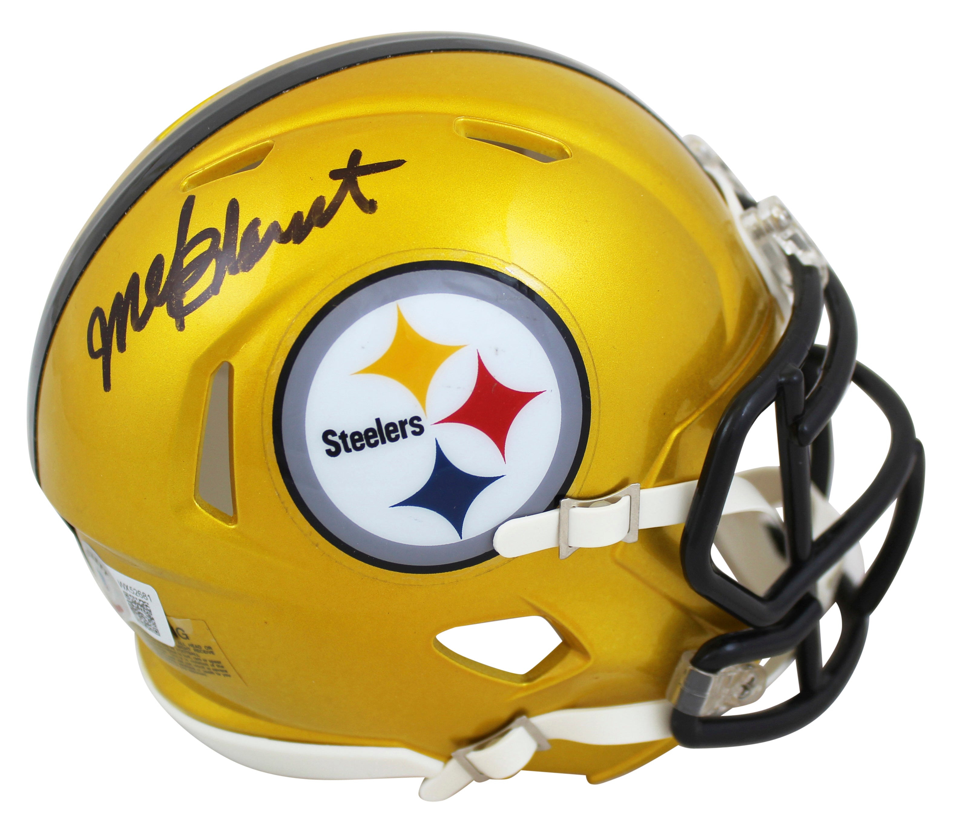 Steelers Mel Blount Authentic Signed Flash Speed Mini Helmet BAS Witnessed