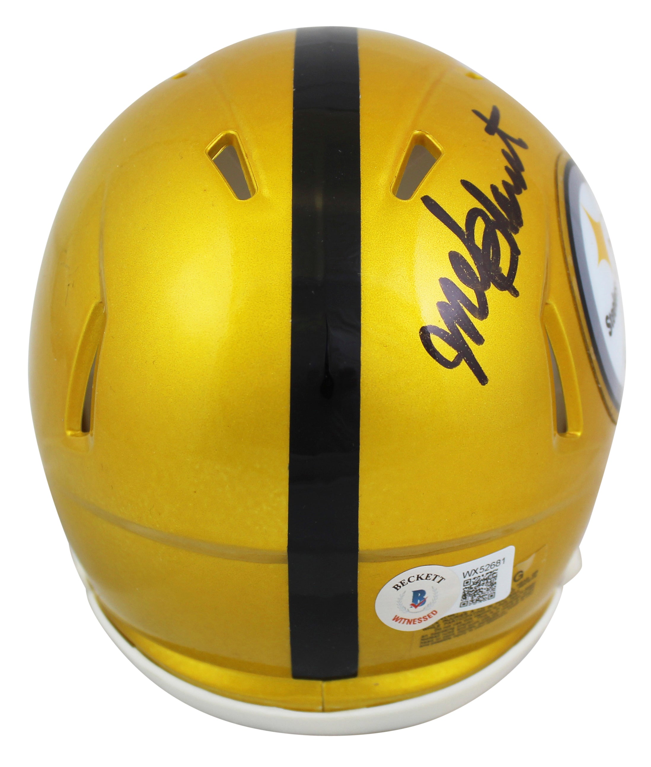 Steelers Mel Blount Authentic Signed Flash Speed Mini Helmet BAS Witnessed