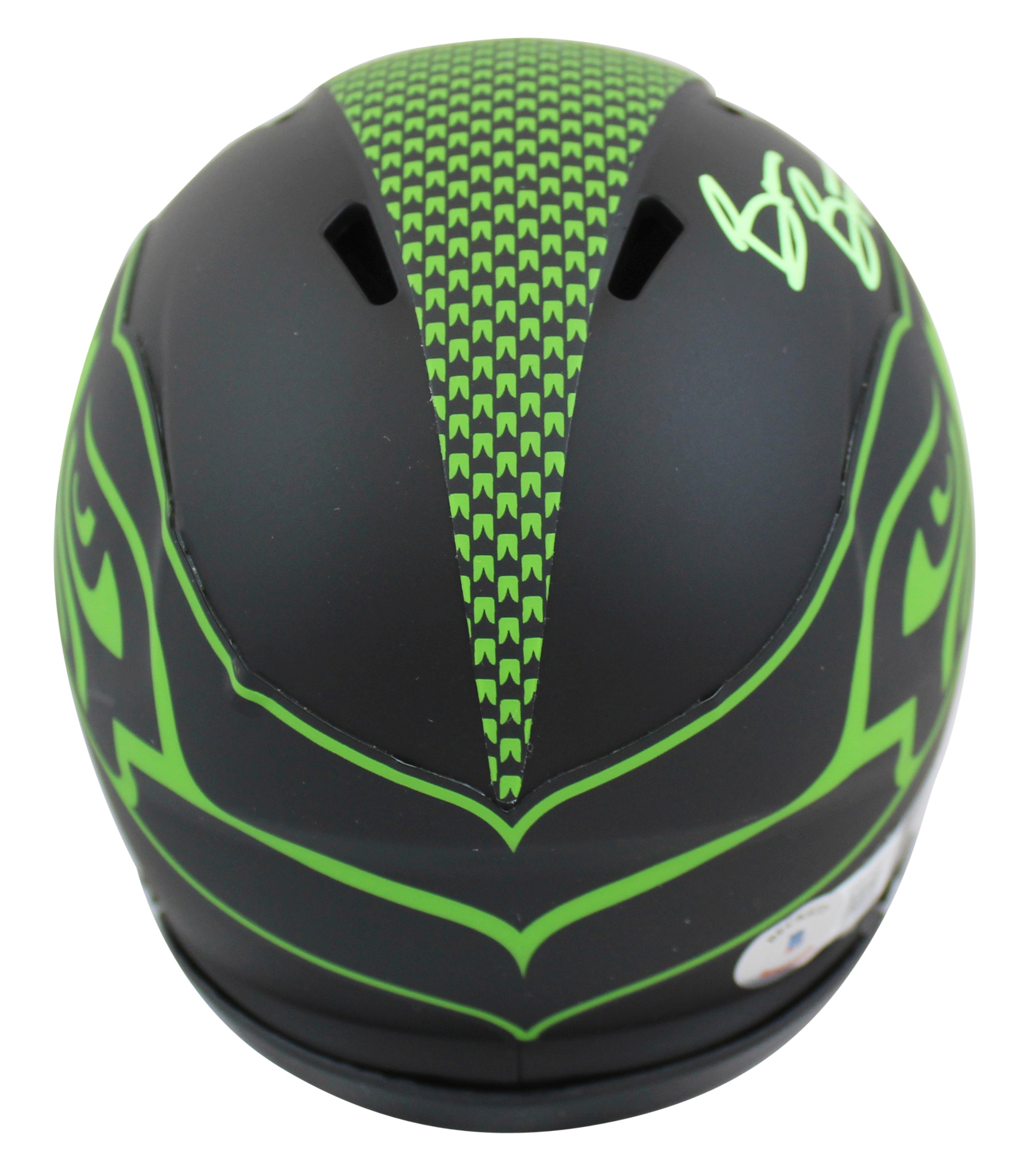 Seahawks Brian Bosworth Authentic Signed Eclipse Speed Mini Helmet BAS Witnessed