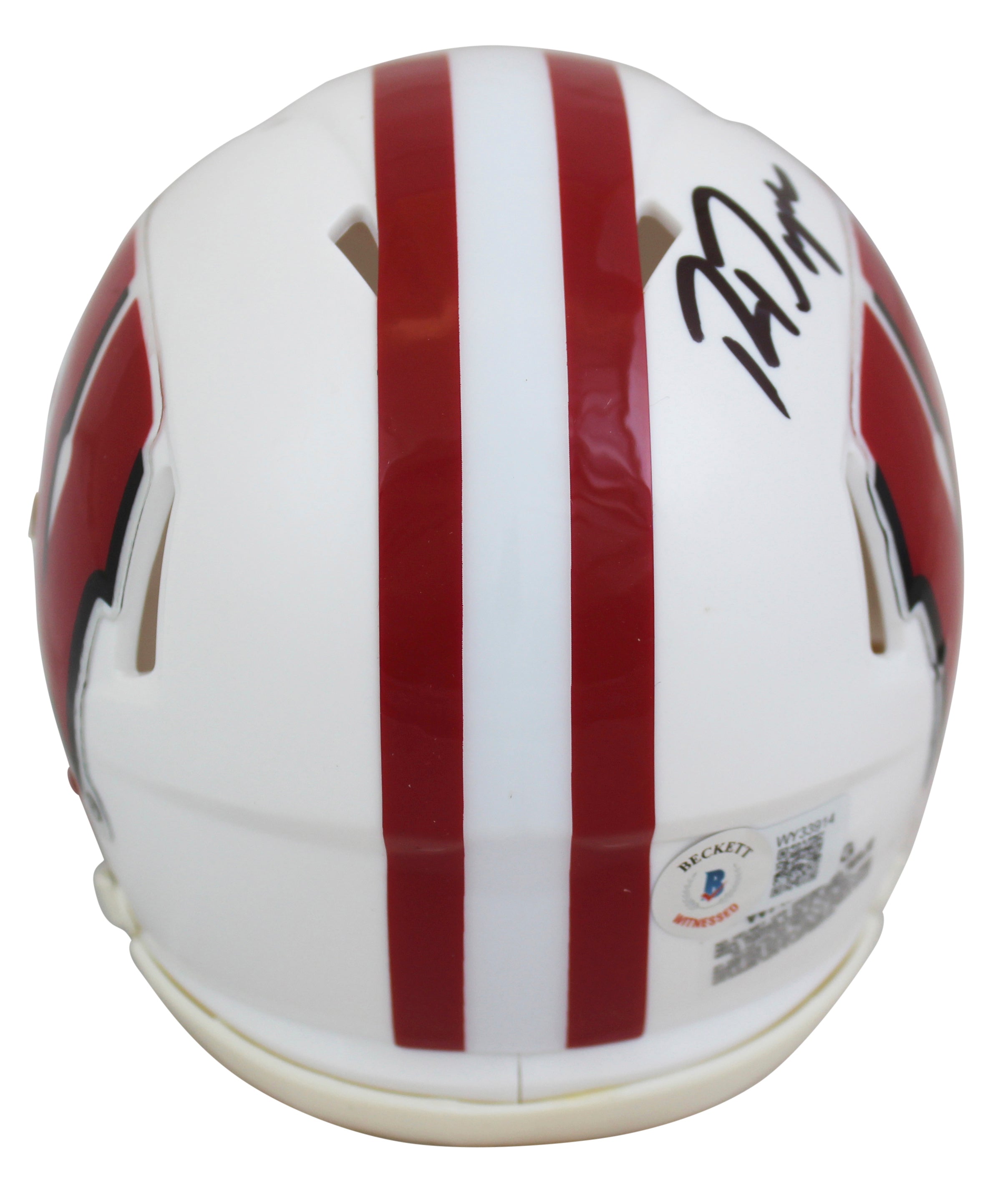 Wisconsin Ron Dayne "Heisman 99" Authentic Signed Speed Mini Helmet BAS Witness