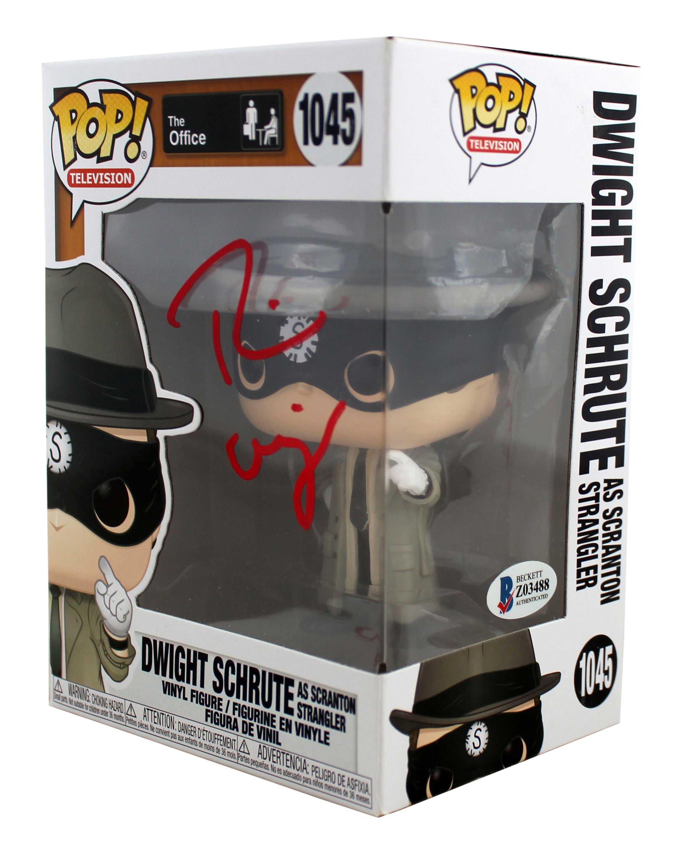 Rainn Wilson The Office Signed #1045 Funko Pop Vinyl Figure BAS #Z03488