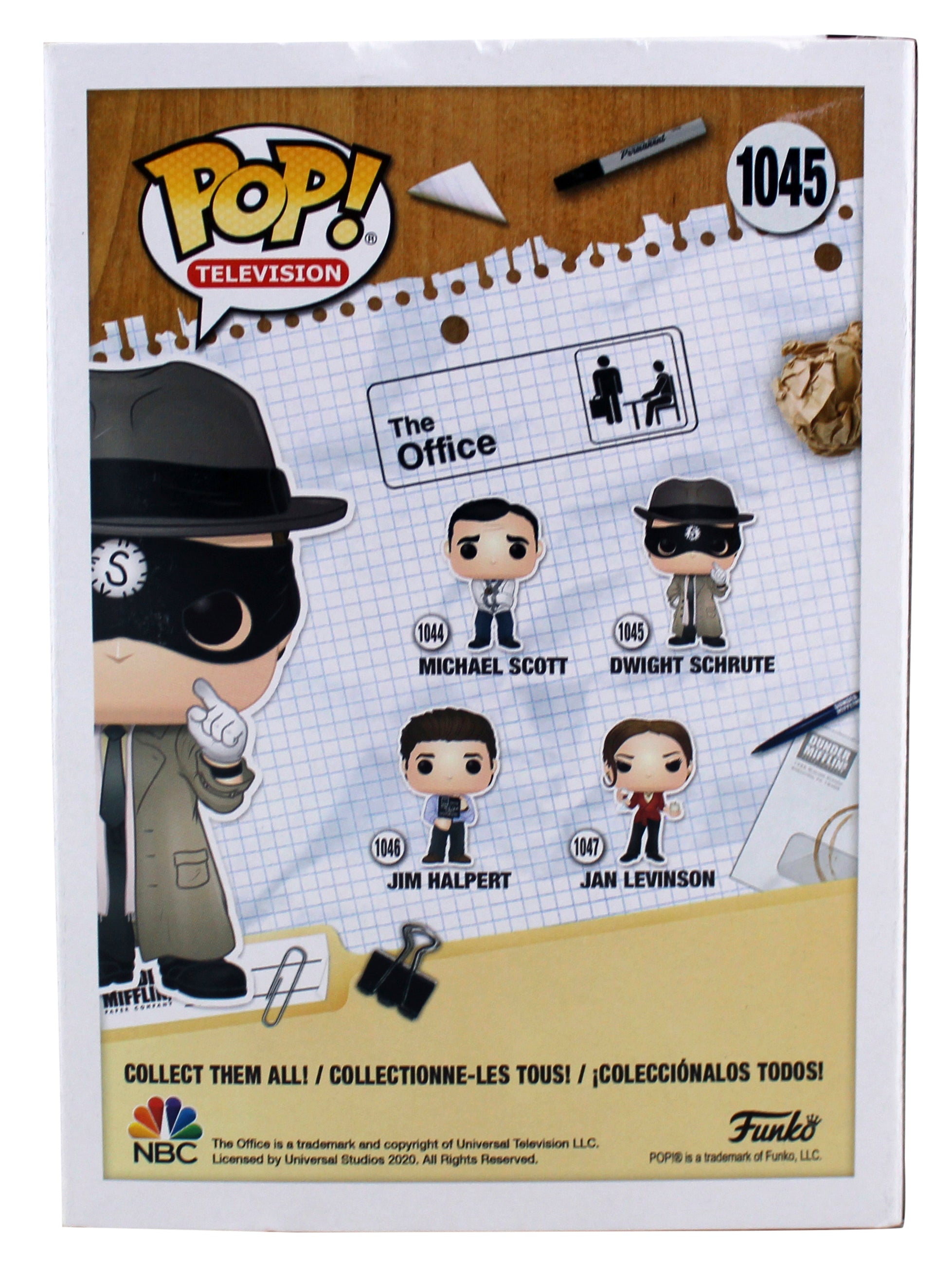 Rainn Wilson The Office Signed #1045 Funko Pop Vinyl Figure BAS #Z03488