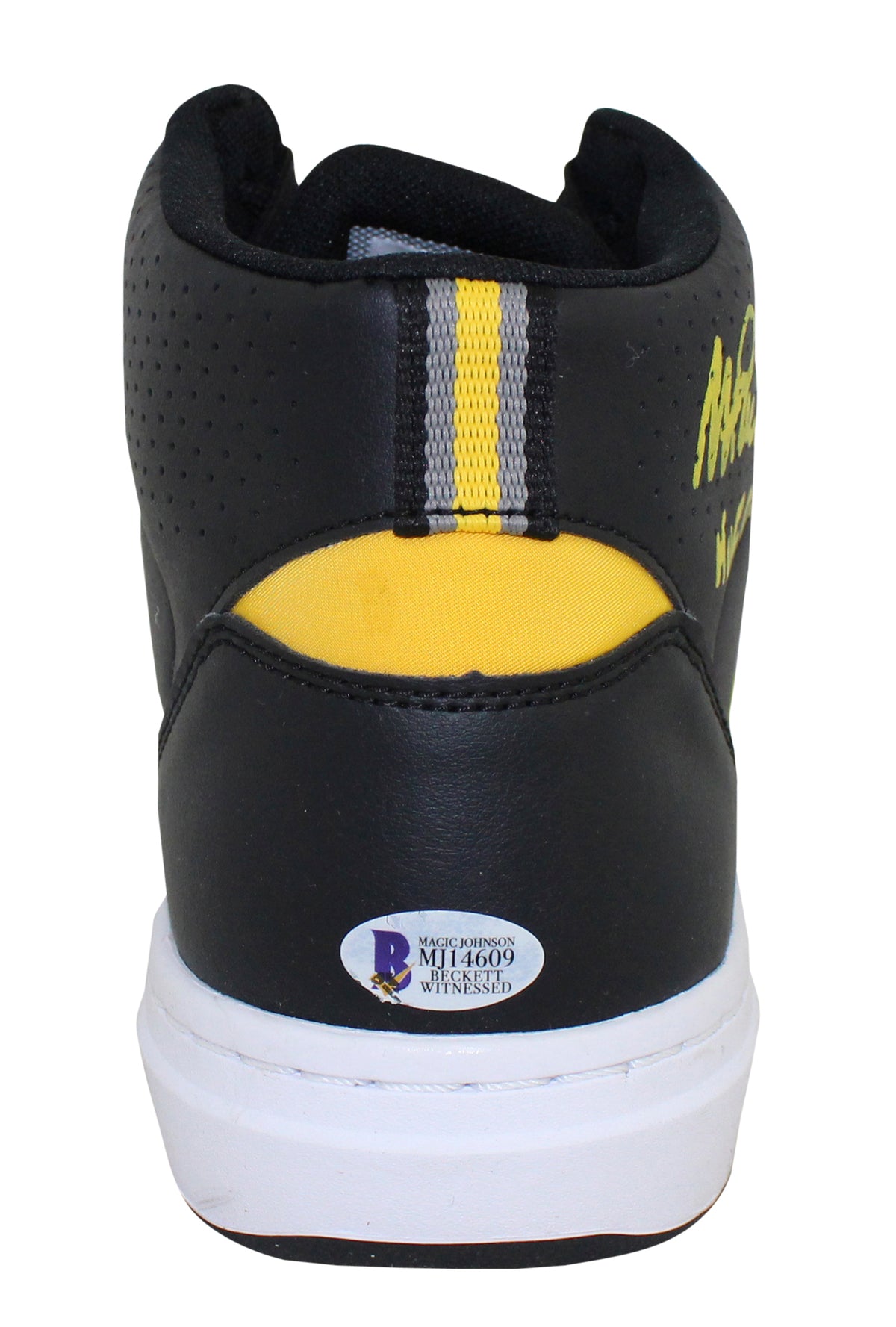 Lakers Magic Johnson "HOF 02" Signed Converse Weapon Right Shoe BAS #MJ14609