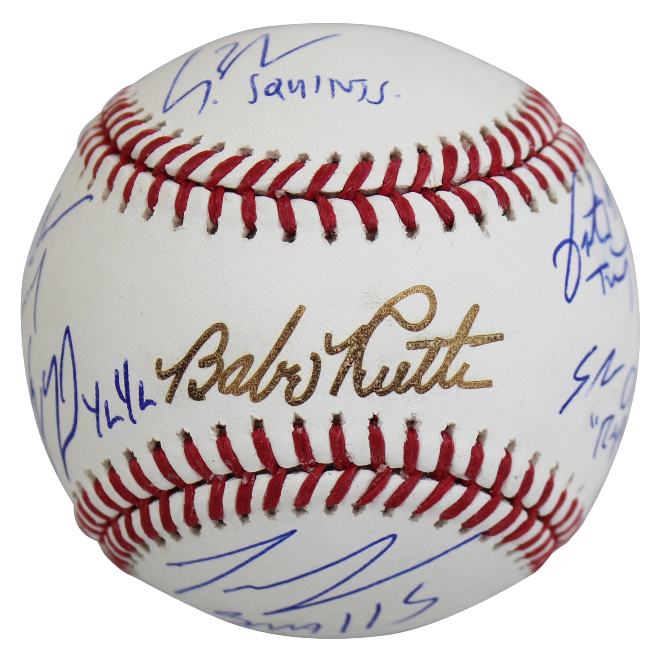 Sandlot (6) Guiry, Leopardi, +4 Signed Babe Ruth Baseball w/ Character Names BAS