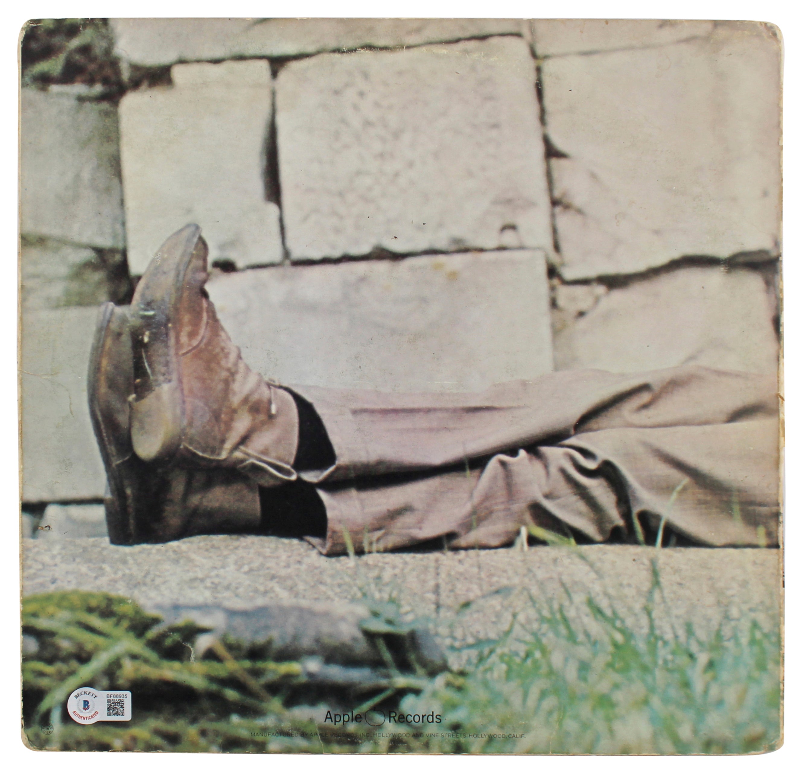 James Taylor Authentic Signed Self Titled Album Cover Autographed BAS #BF88935