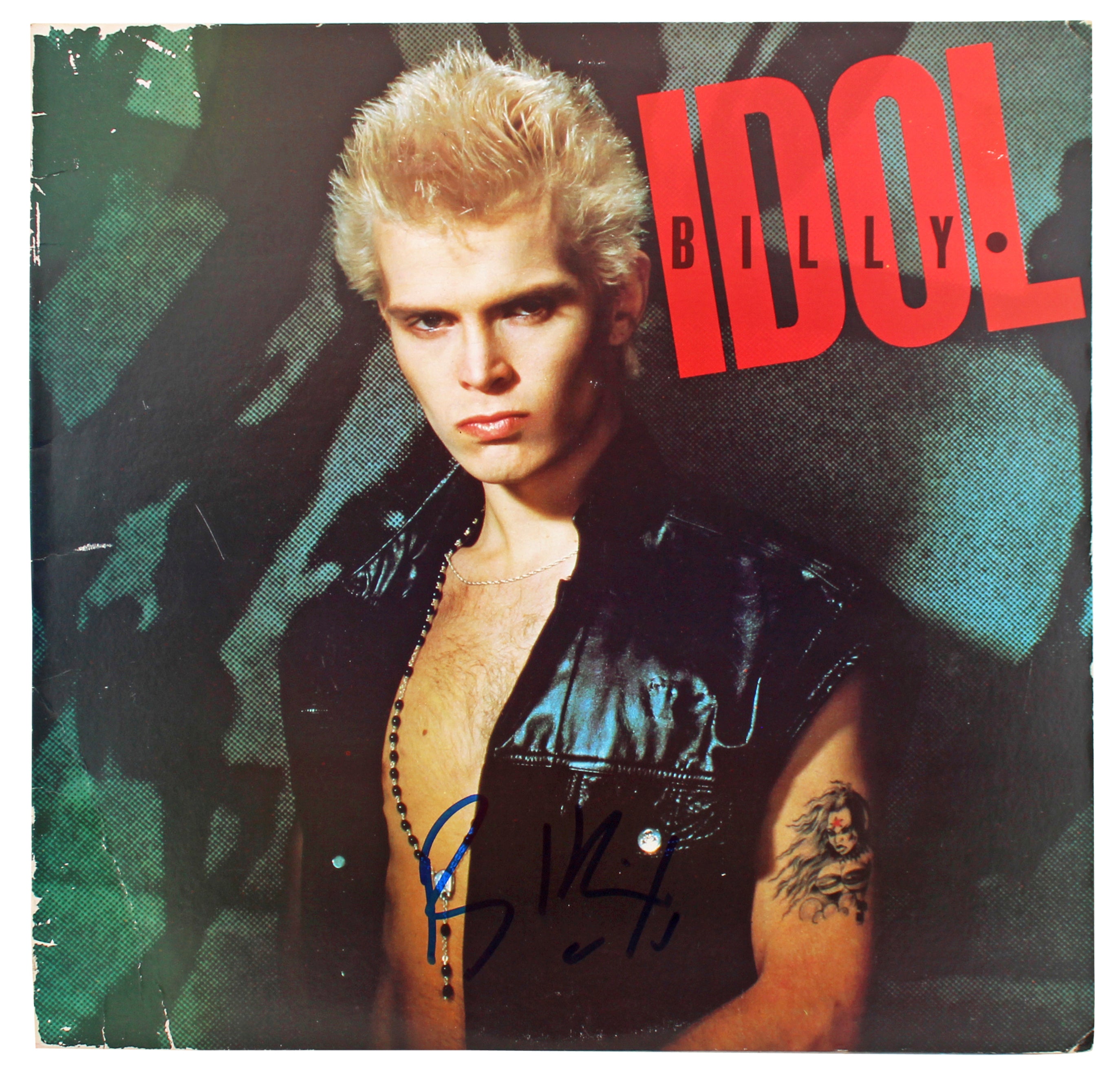 Billy Idol Authentic Signed Self Titled Album Cover Autographed BAS #BF88869