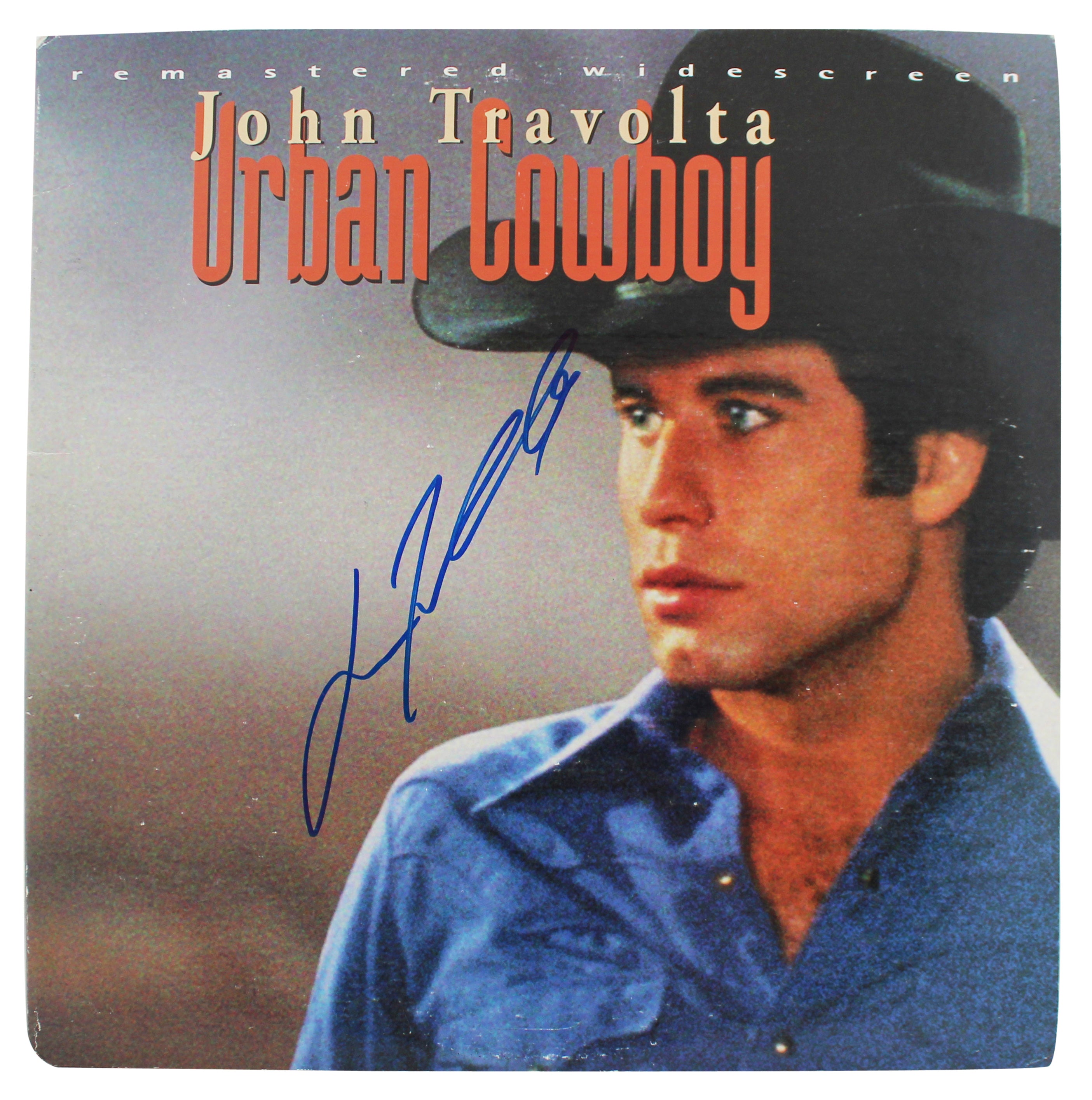 John Travolta Urban Cowboy Authentic Signed Laserdisc Cover BAS #BF88868