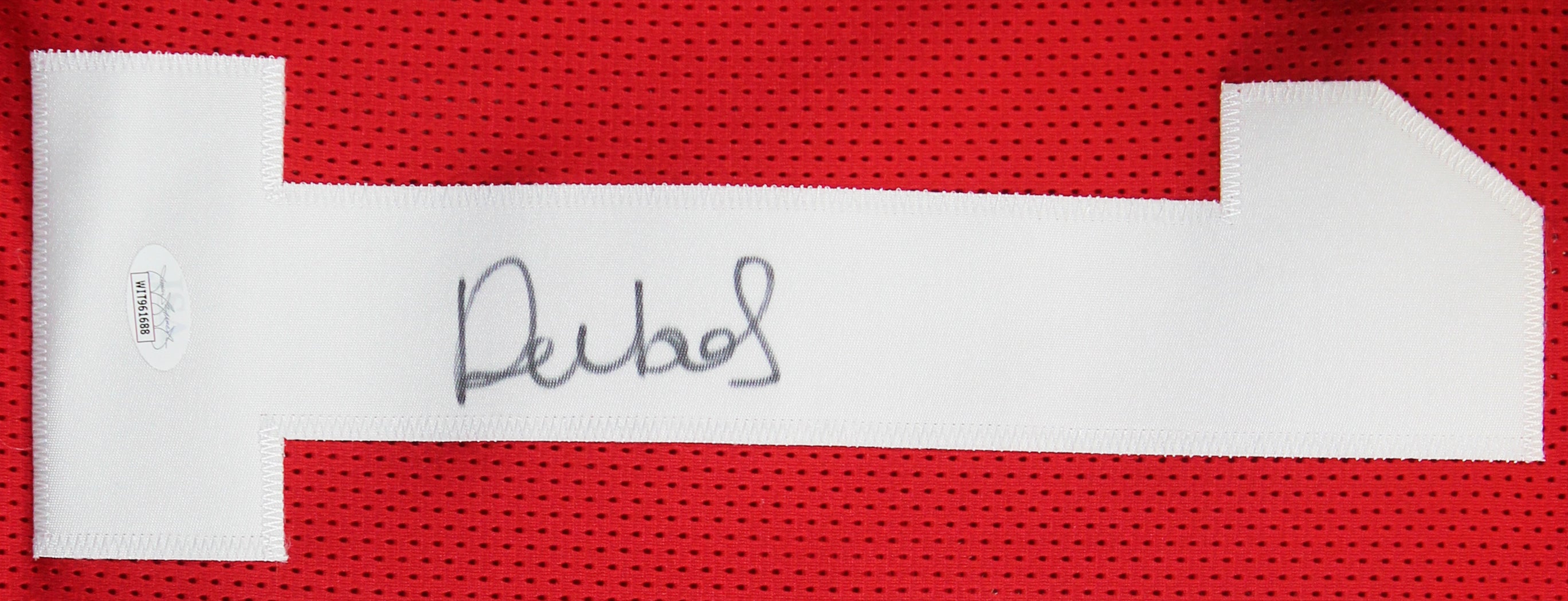 Deebo Samuel Authentic Signed Red Pro Style Jersey Autographed JSA