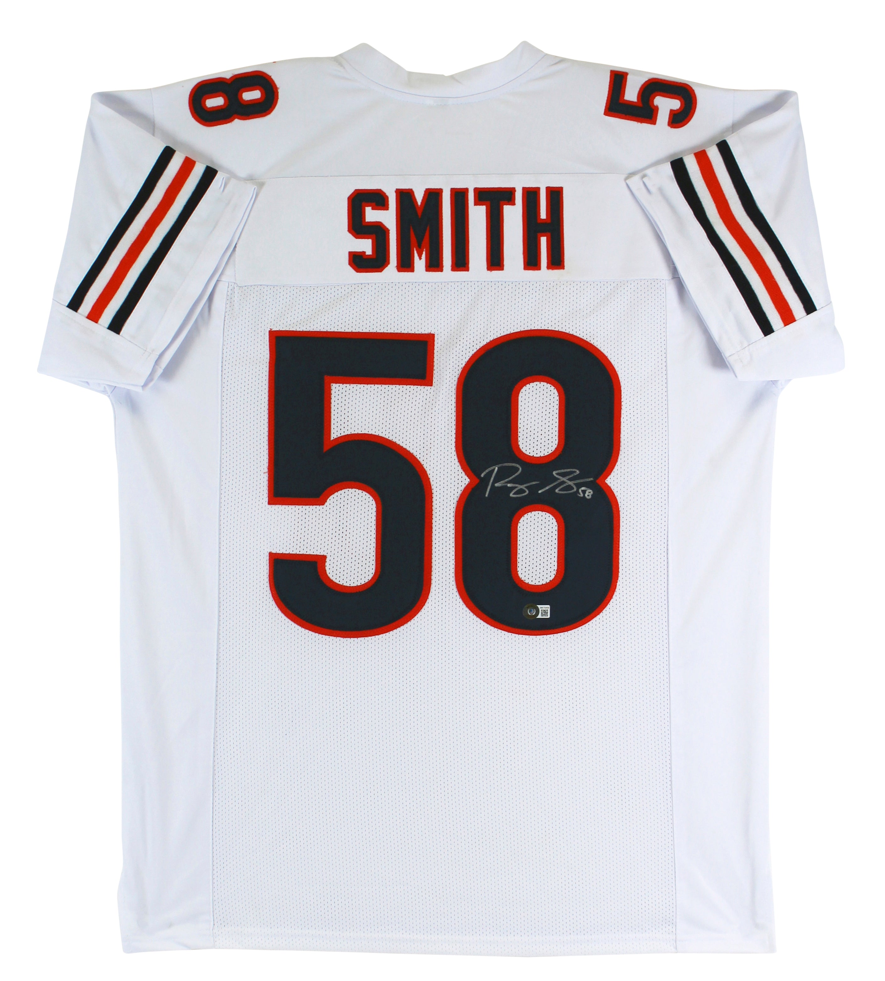 Roquan Smith Authentic Signed White Pro Style Jersey Autographed BAS Witnessed