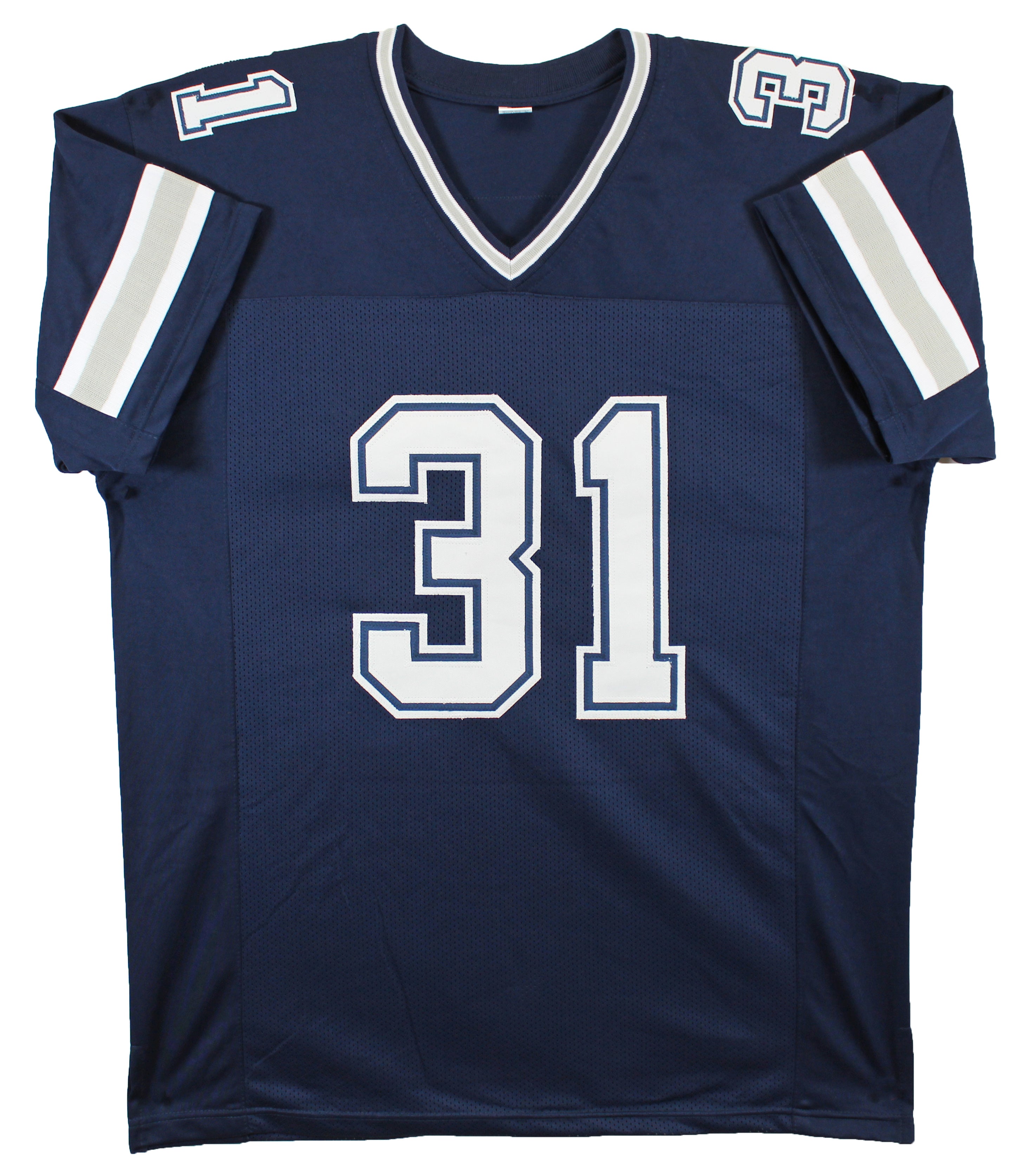 George Teague "Defend The Star" Signed Navy Blue Pro Style Jersey BAS Witnessed