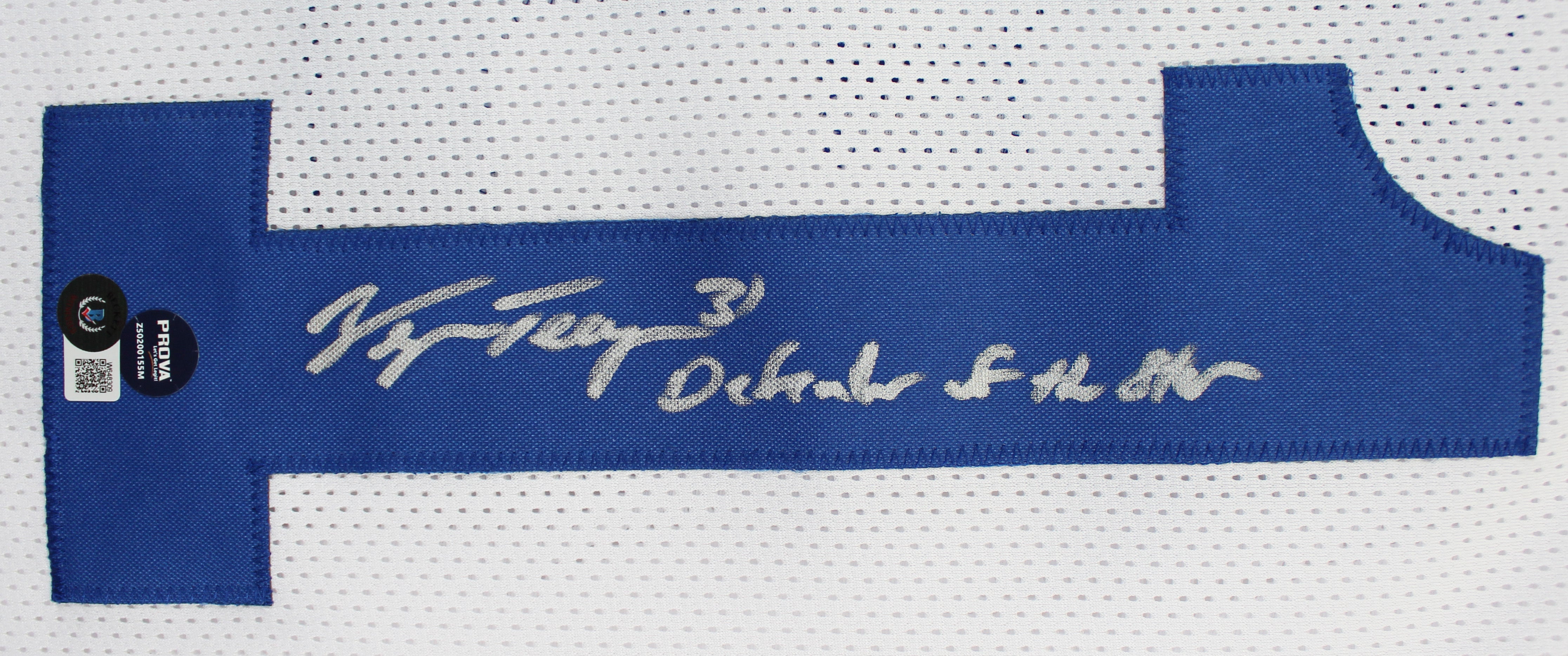 George Teague "Defend The Star" Signed White Pro Style Jersey BAS Witnessed