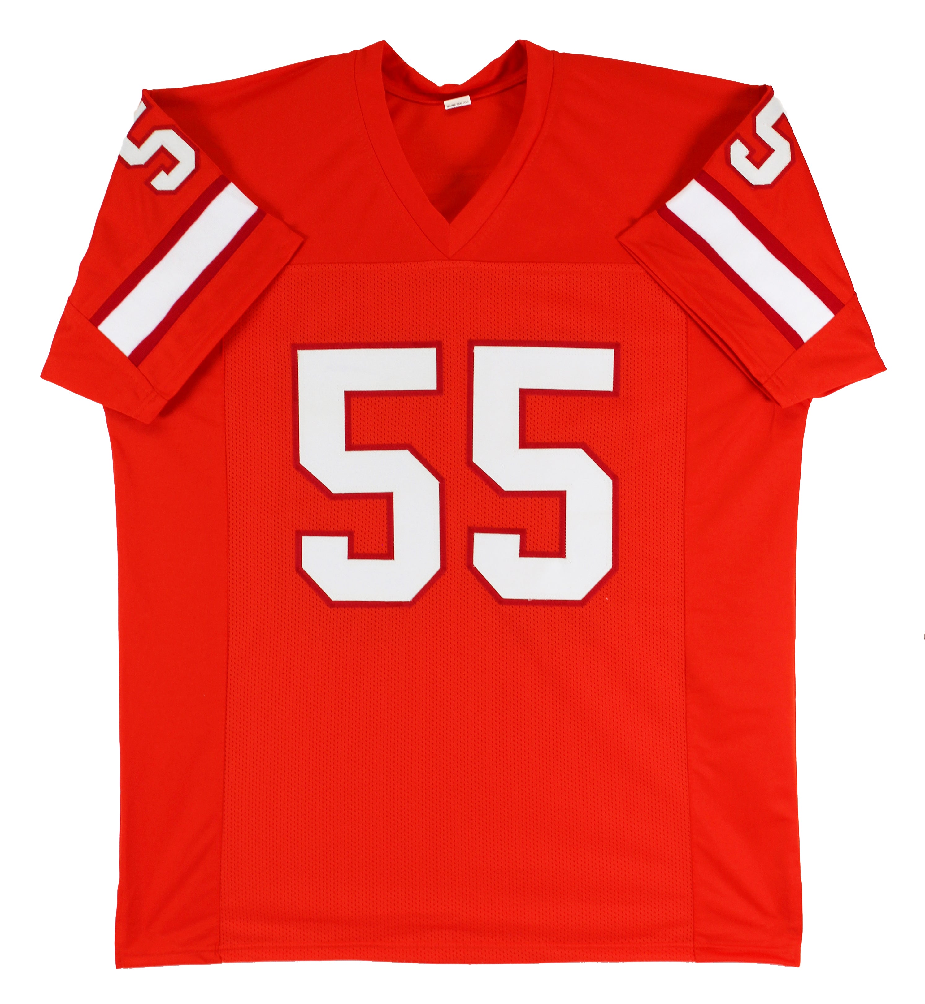 Derrick Brooks Authentic Signed Orange Throwback Pro Style Jersey BAS Witnessed