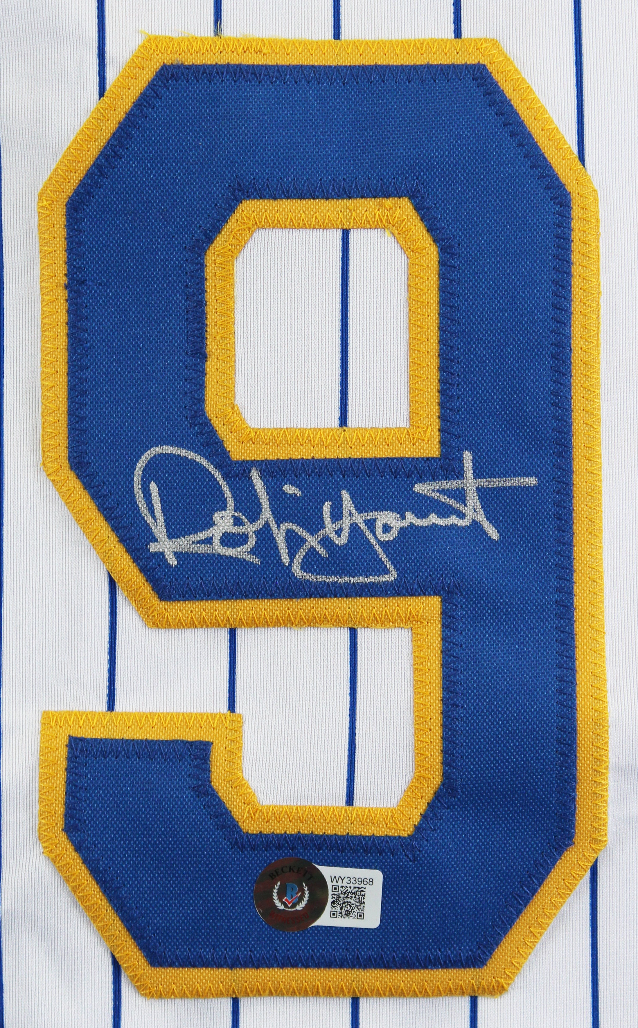 Robin Yount Authentic Signed White Pro Style Jersey Autographed BAS Witnessed