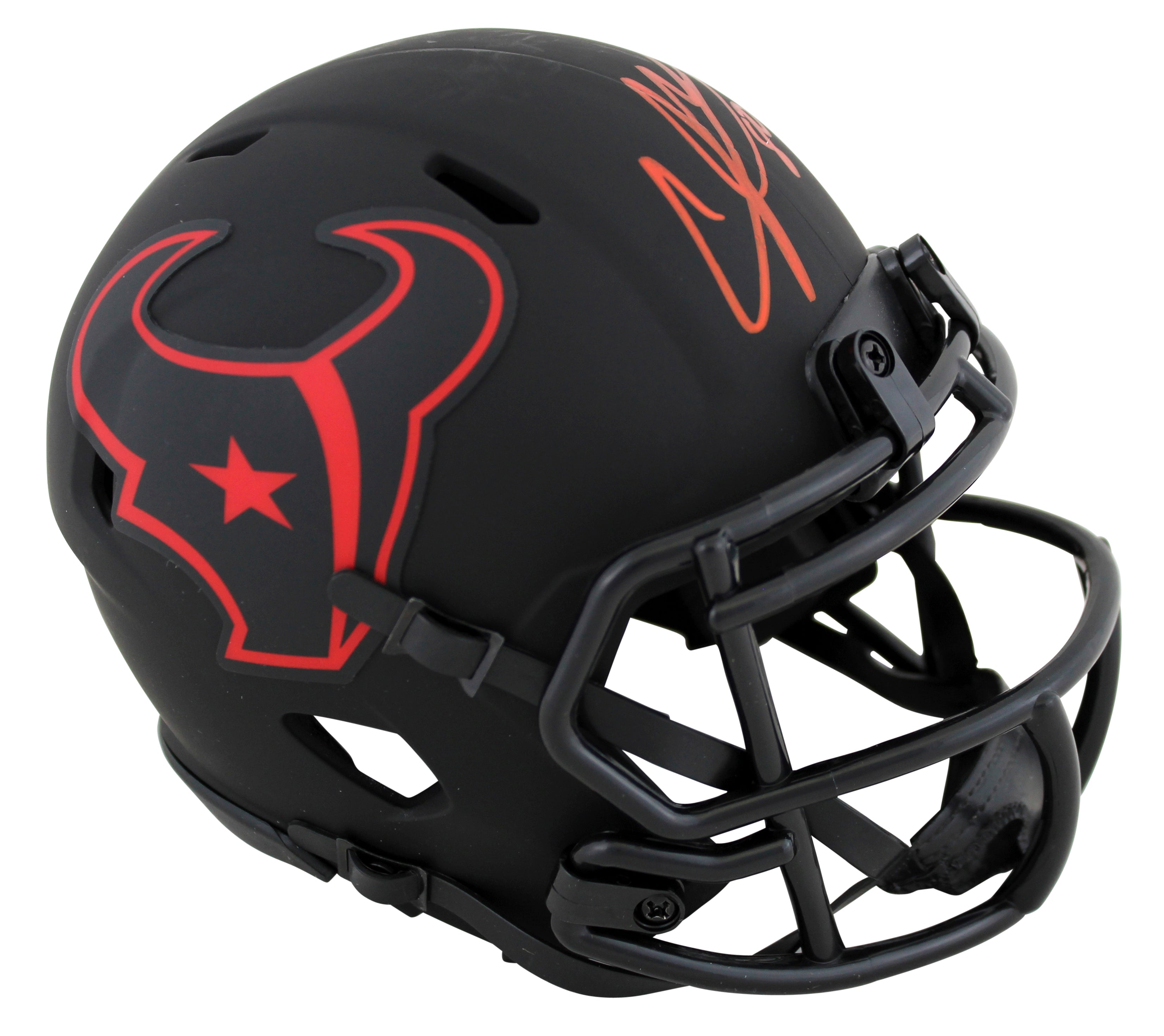 Texans Andre Johnson Authentic Signed Eclipse Speed Mini Helmet JSA Witness
