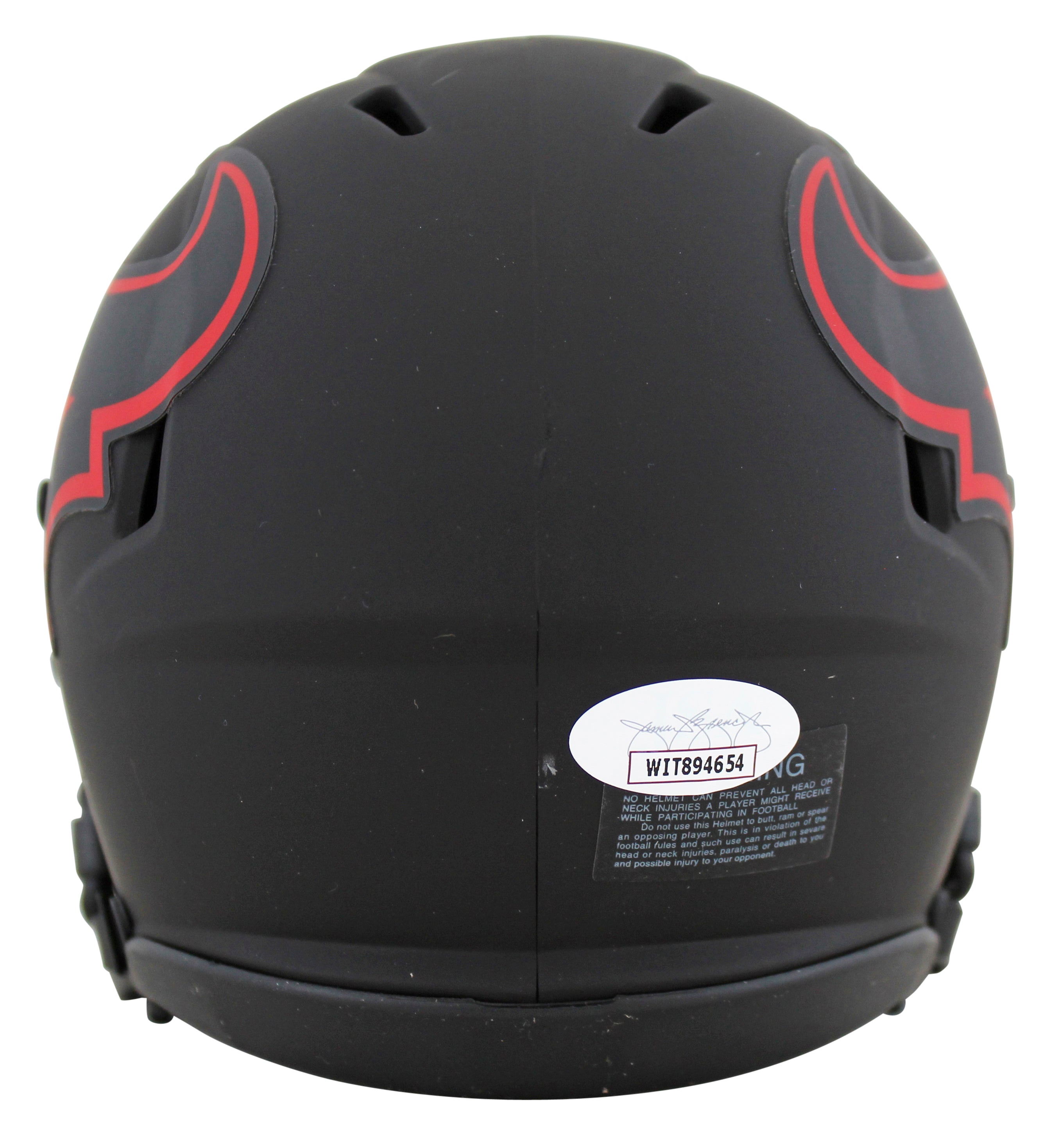 Texans Andre Johnson Authentic Signed Eclipse Speed Mini Helmet JSA Witness