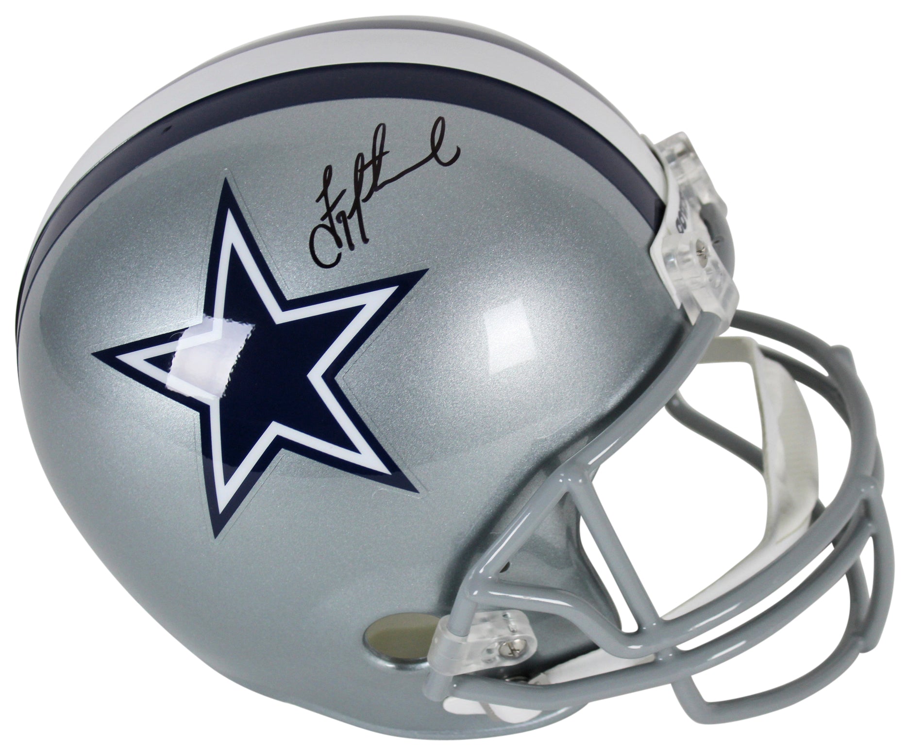 Cowboys Troy Aikman Authentic Signed Full Size Rep Helmet BAS Witnessed