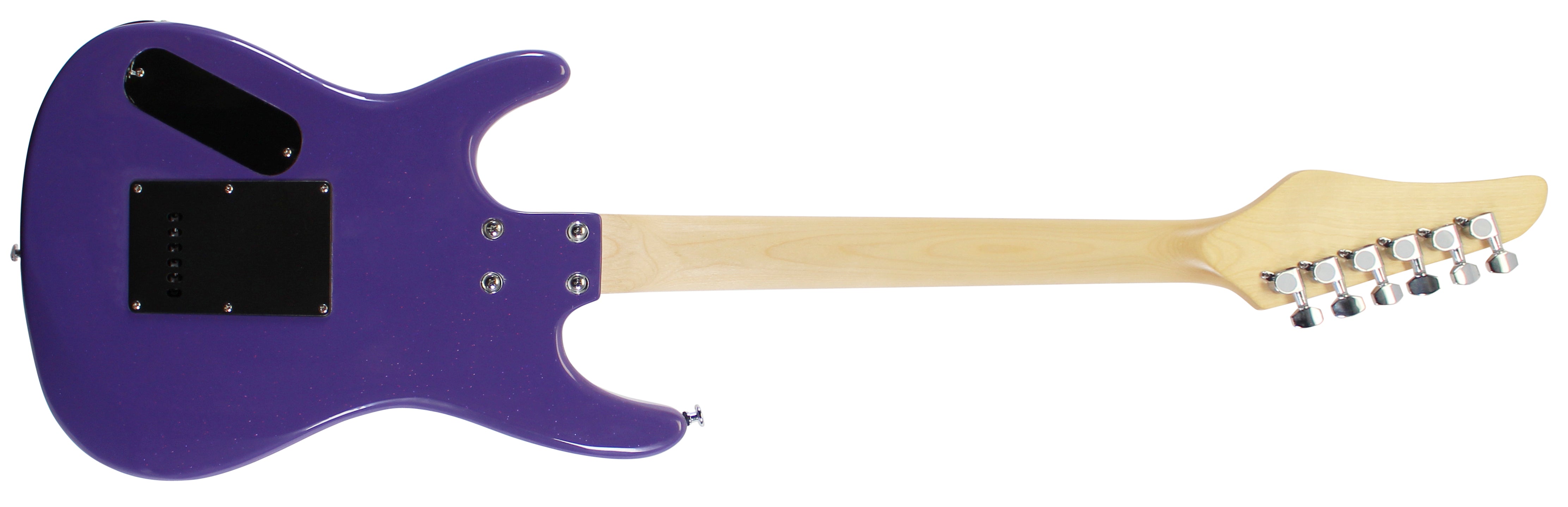Lakers Magic Johnson Signed Metallic Purple Viper Electric Guitar BAS Witnessed