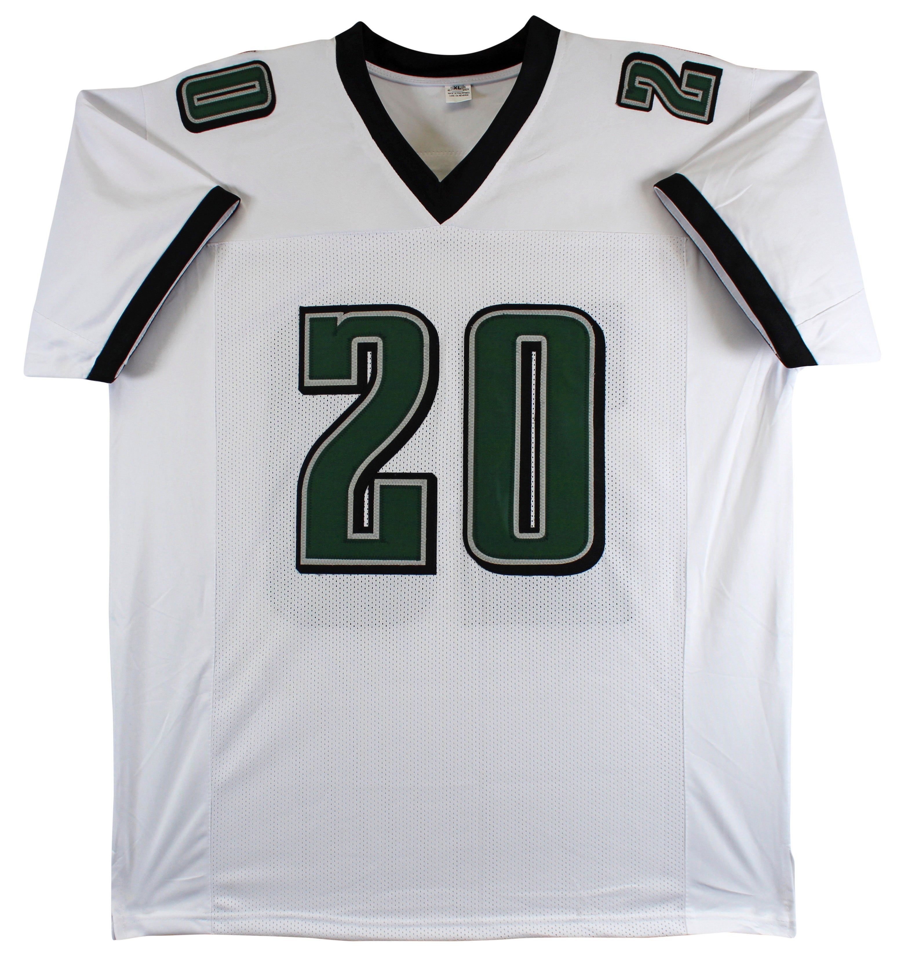 Brian Dawkins Authentic Signed White Pro Style Jersey Autographed BAS Witnessed