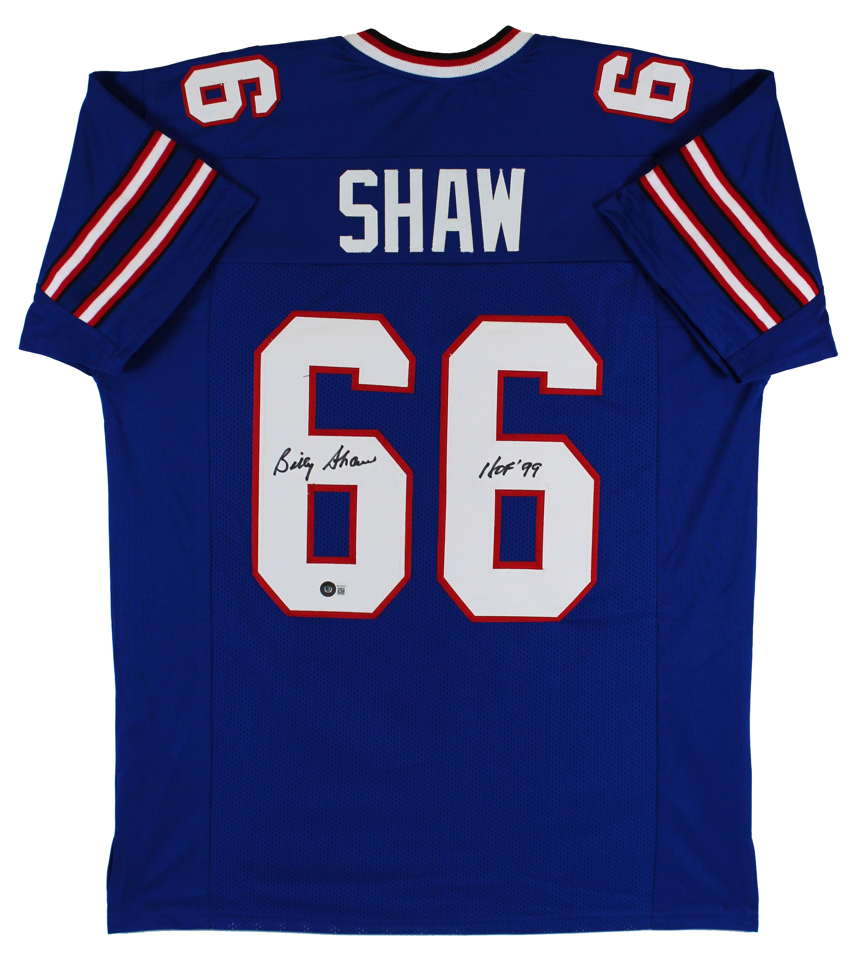 Billy Shaw "HOF 99" Authentic Signed Blue Pro Style Jersey Autographed BAS Wit