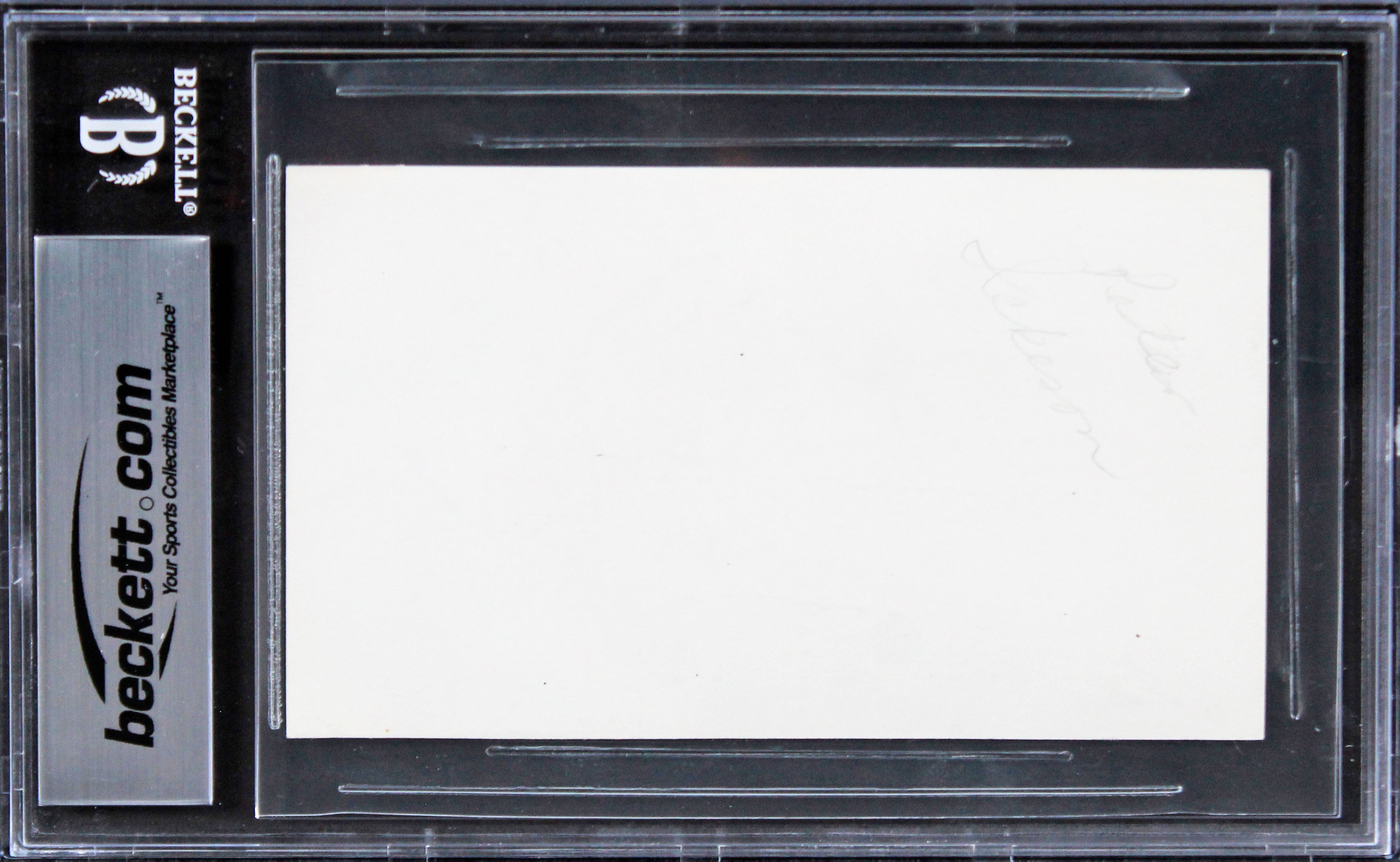 Peter Jackson Lord of the Rings Authentic Signed 3x5 Index Card BAS Slabbed