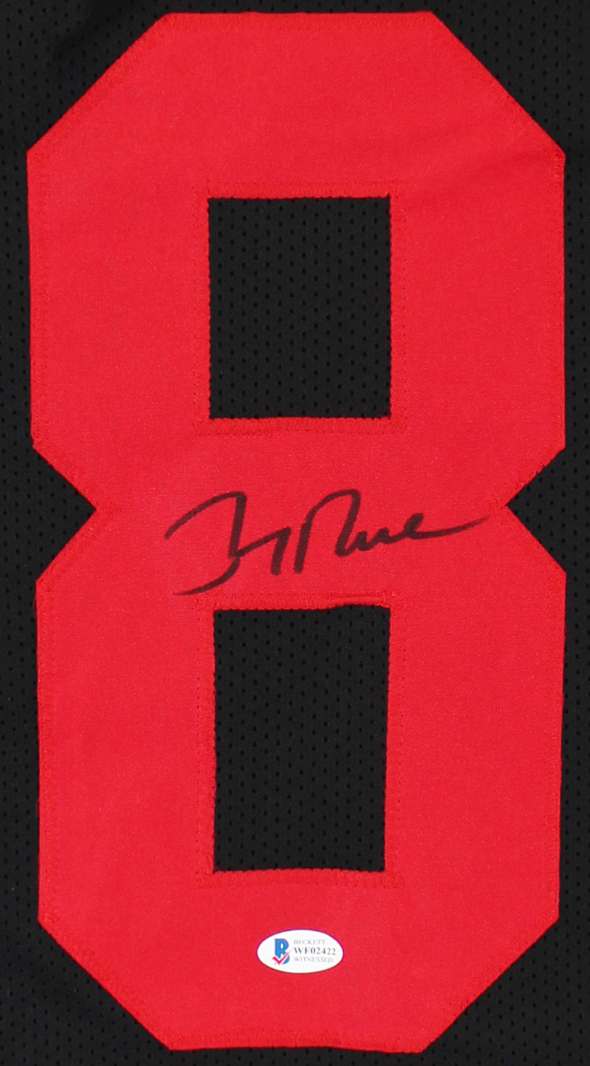 Jerry Rice Authentic Signed Black Pro Style Jersey Autographed BAS Witnessed