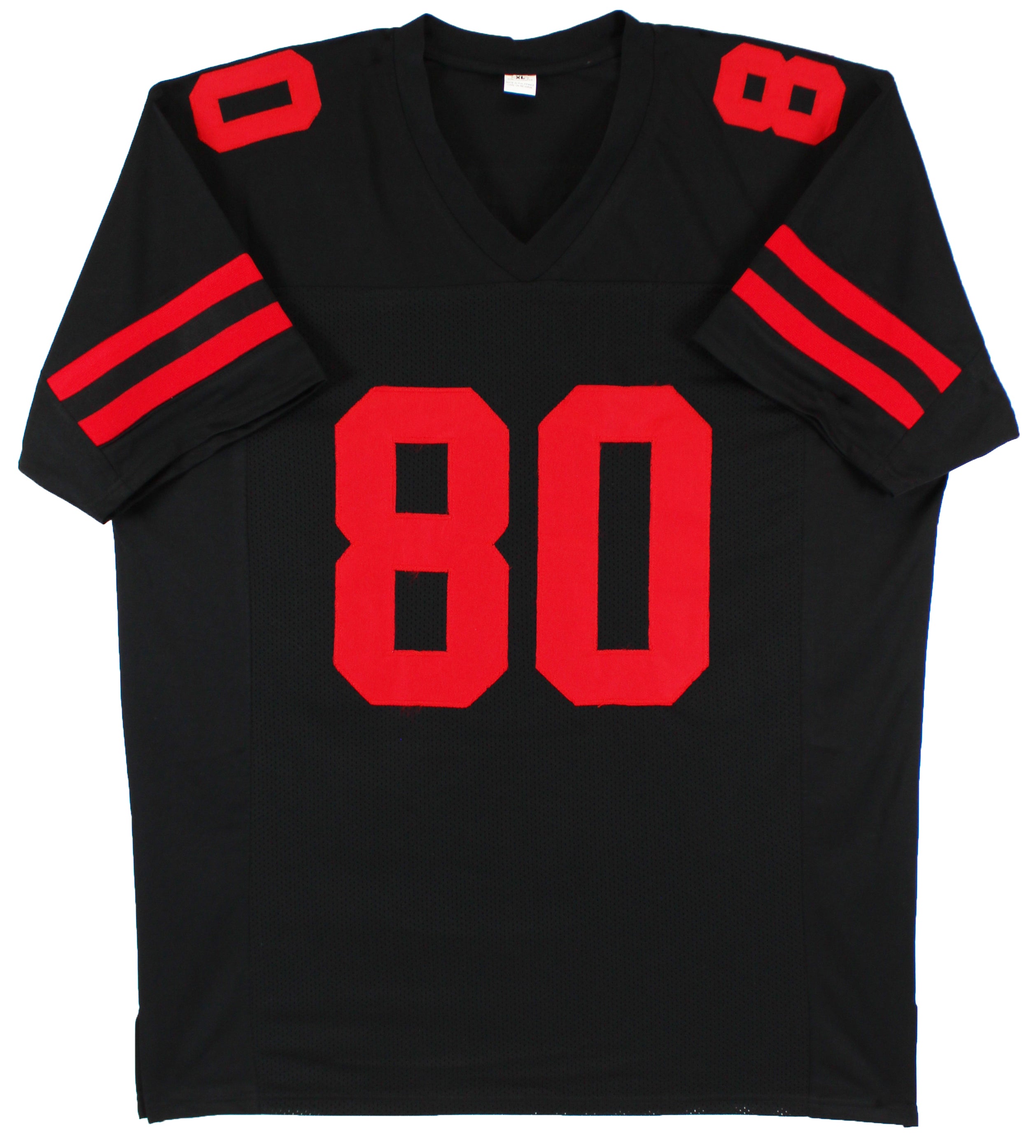 Jerry Rice Authentic Signed Black Pro Style Jersey Autographed BAS Witnessed