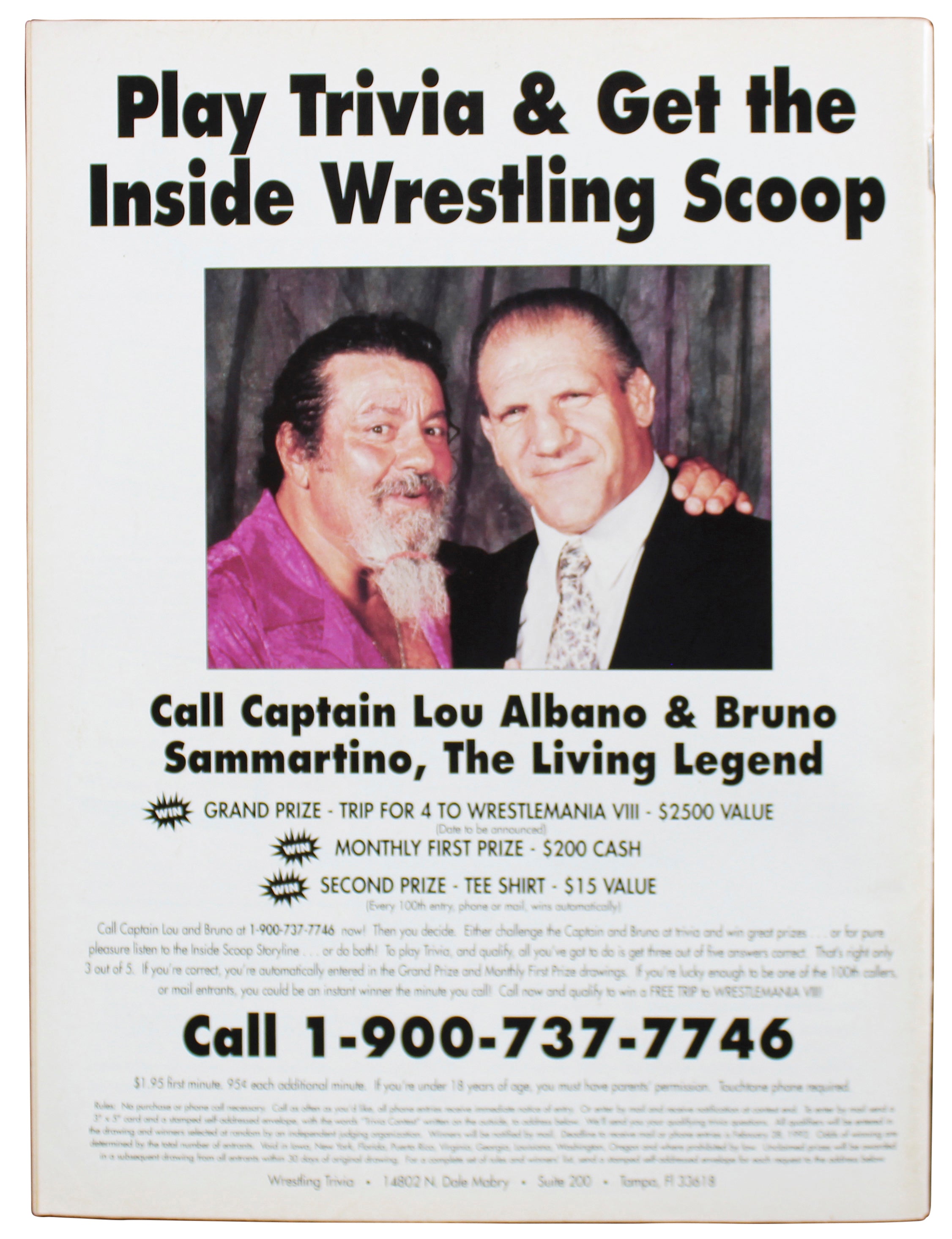Hulk Hogan & Rick Flair Authentic Signed Magazine BAS #AB77725