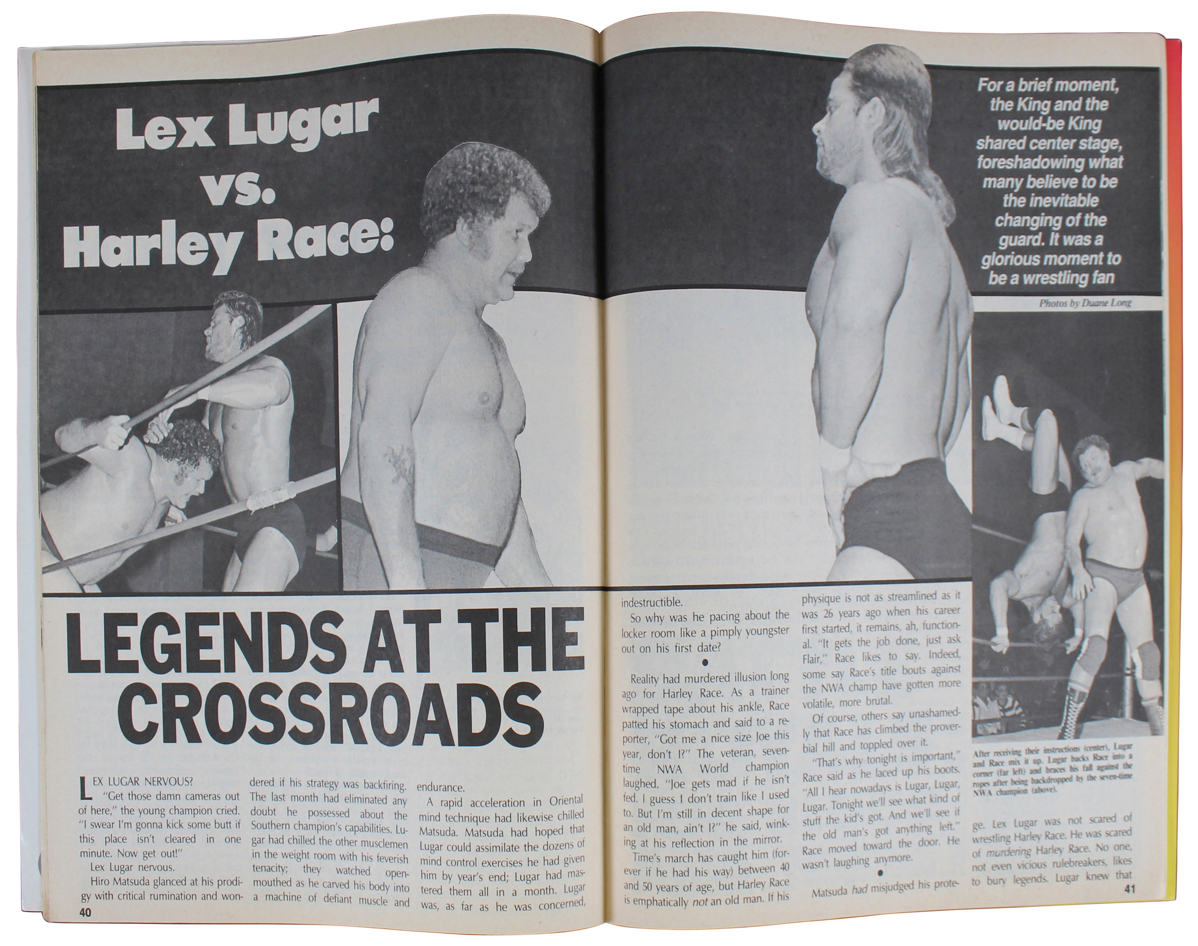 Hulk Hogan & Rick Flair Authentic Signed Magazine BAS #AB77725