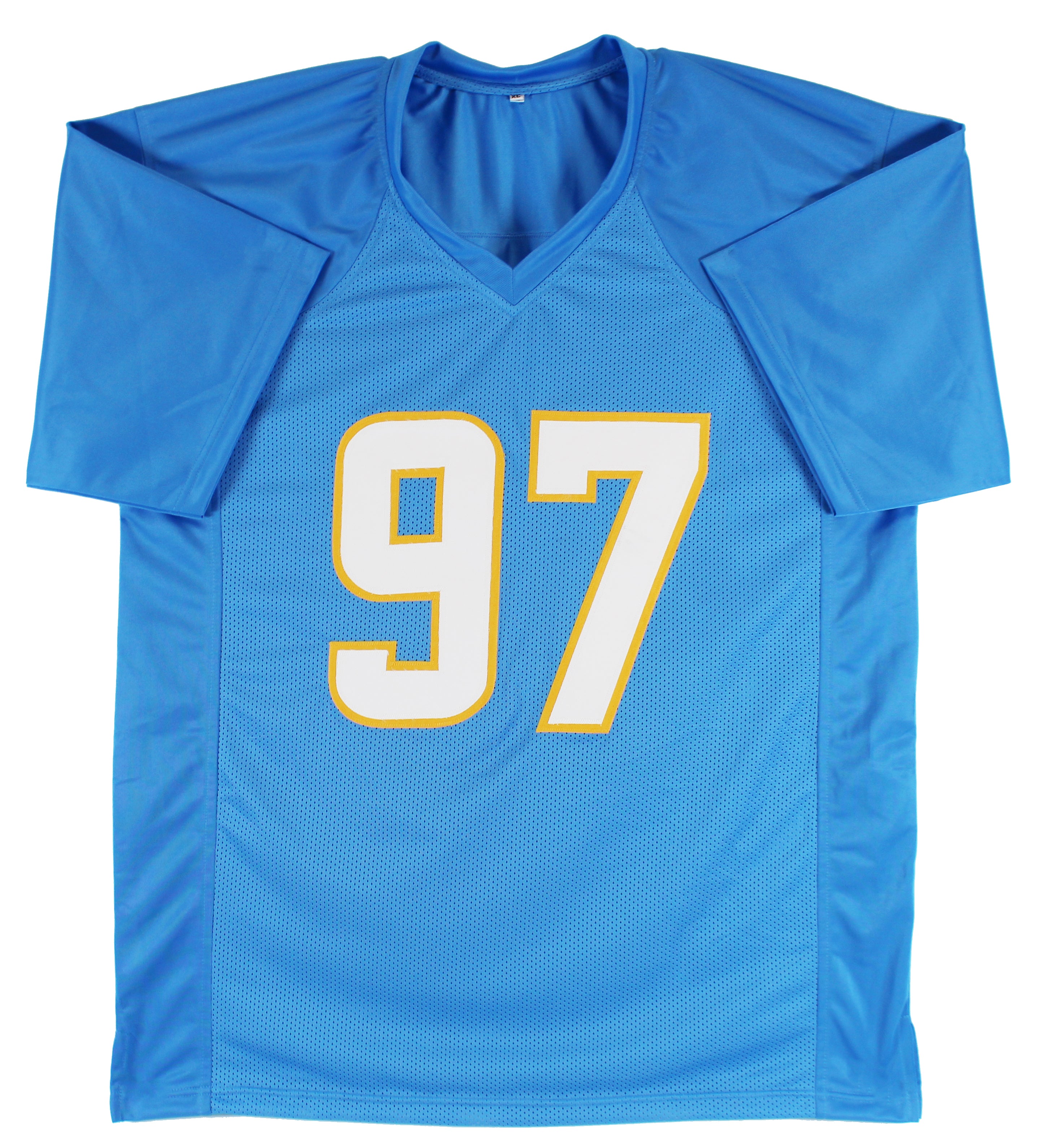Joey Bosa Authentic Signed Powder Blue Pro Style #97 Jersey BAS Witnessed