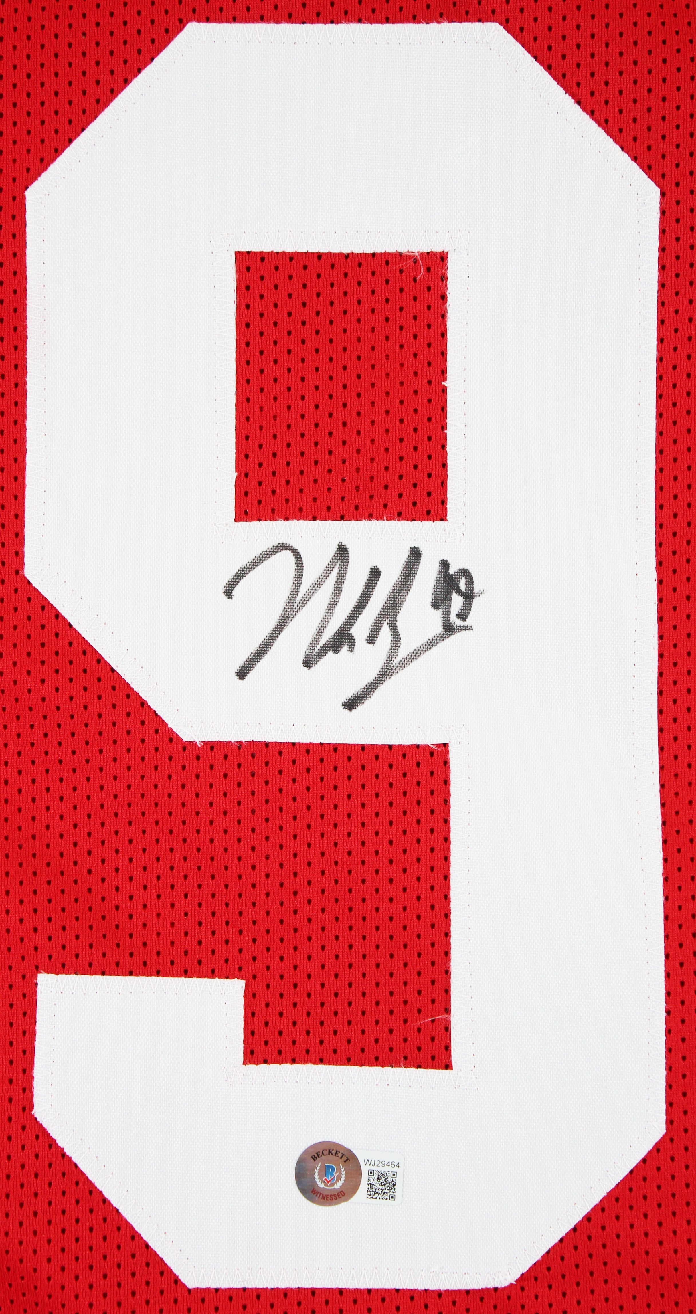 Nick Bosa Authentic Signed Red Pro Style Framed Jersey Autographed BAS Witnessed
