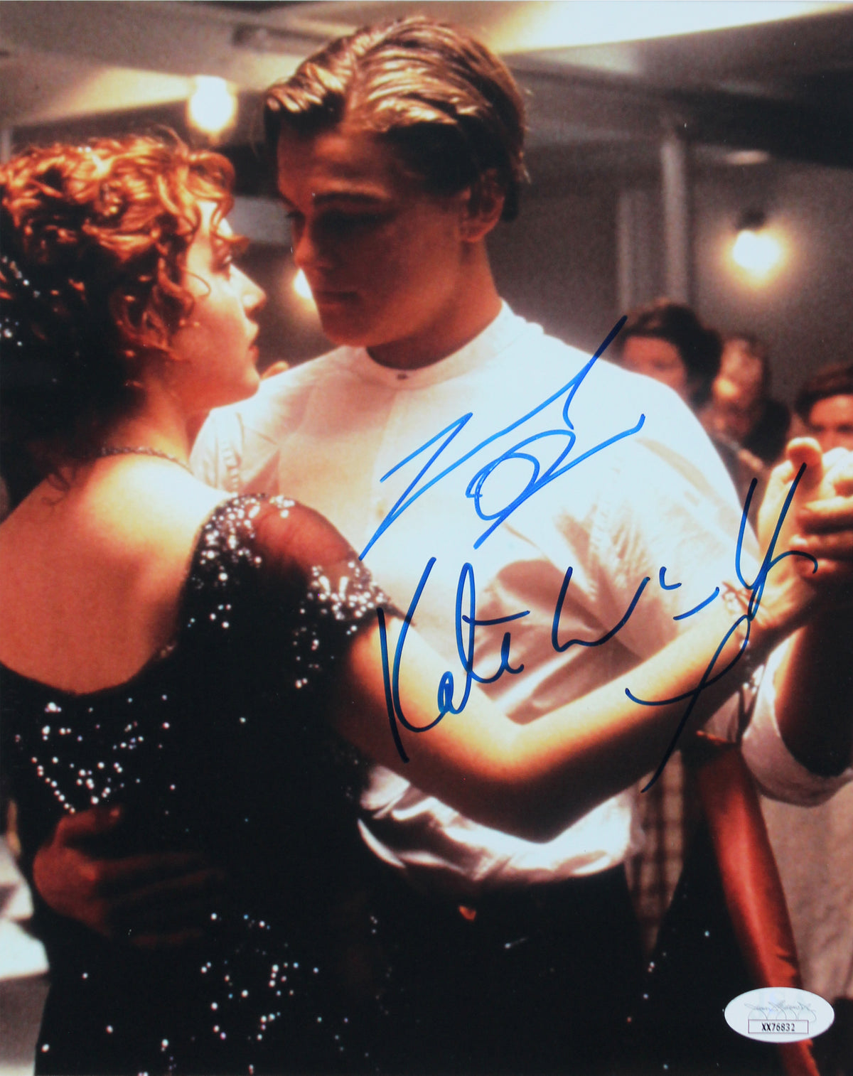 Leonardo DiCaprio & Kate Winslet Titanic Signed 8x10 Framed Photo JSA #XX76832