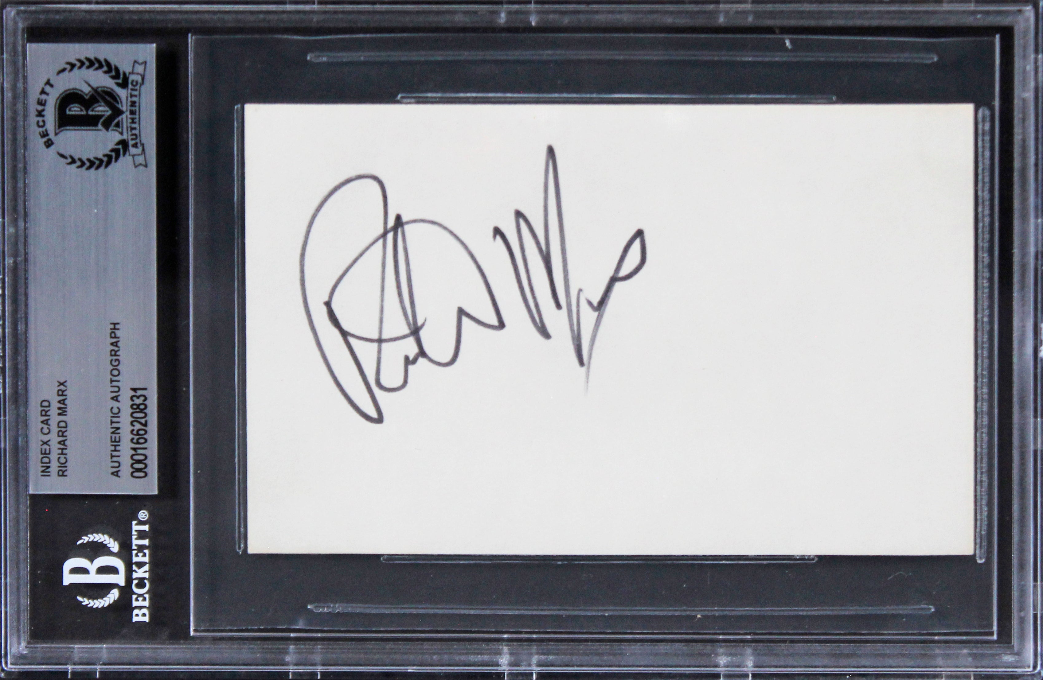 Richard Marx Singer Authentic Signed 3x5 Index Card Autographed BAS Slabbed