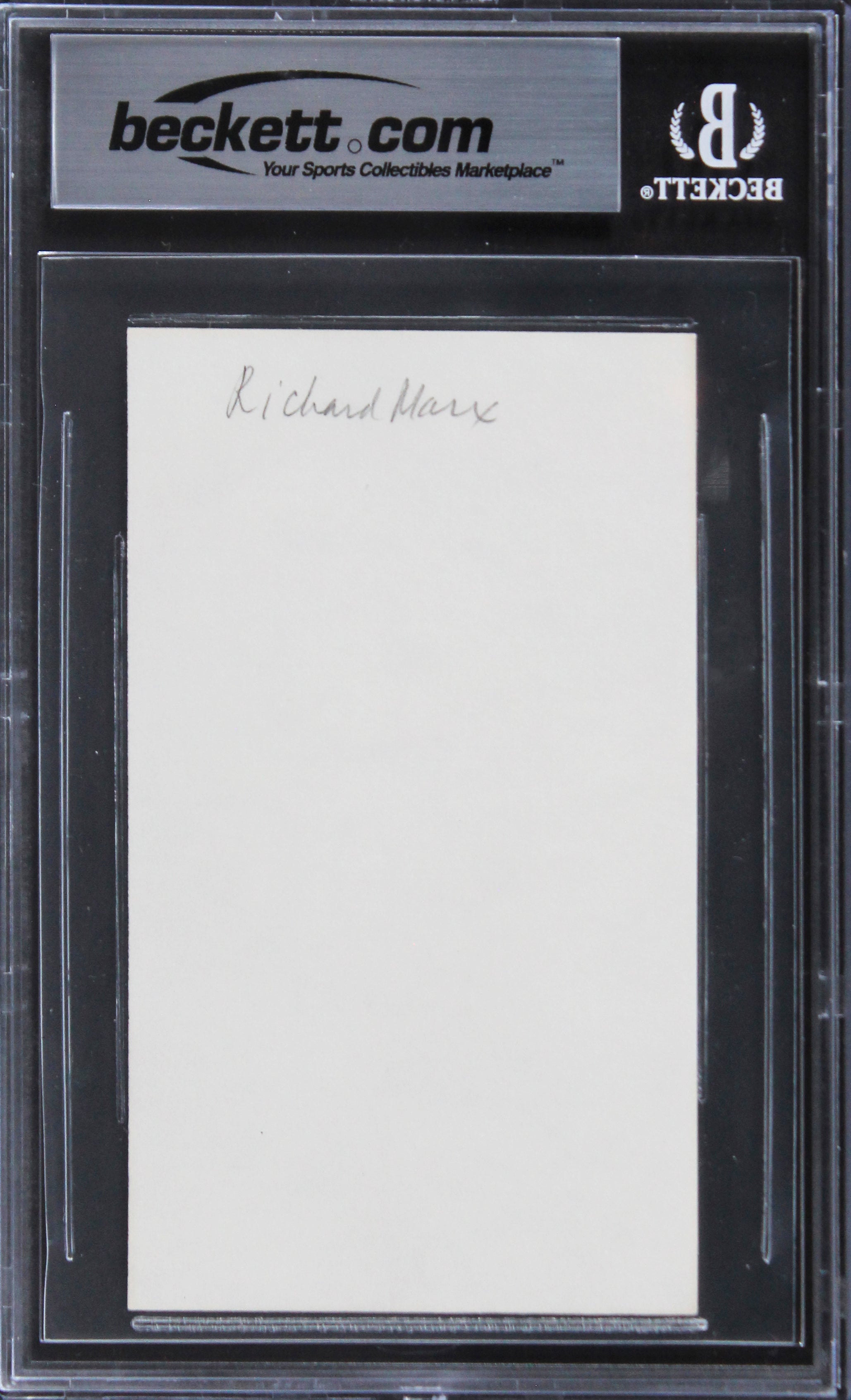 Richard Marx Singer Authentic Signed 3x5 Index Card Autographed BAS Slabbed