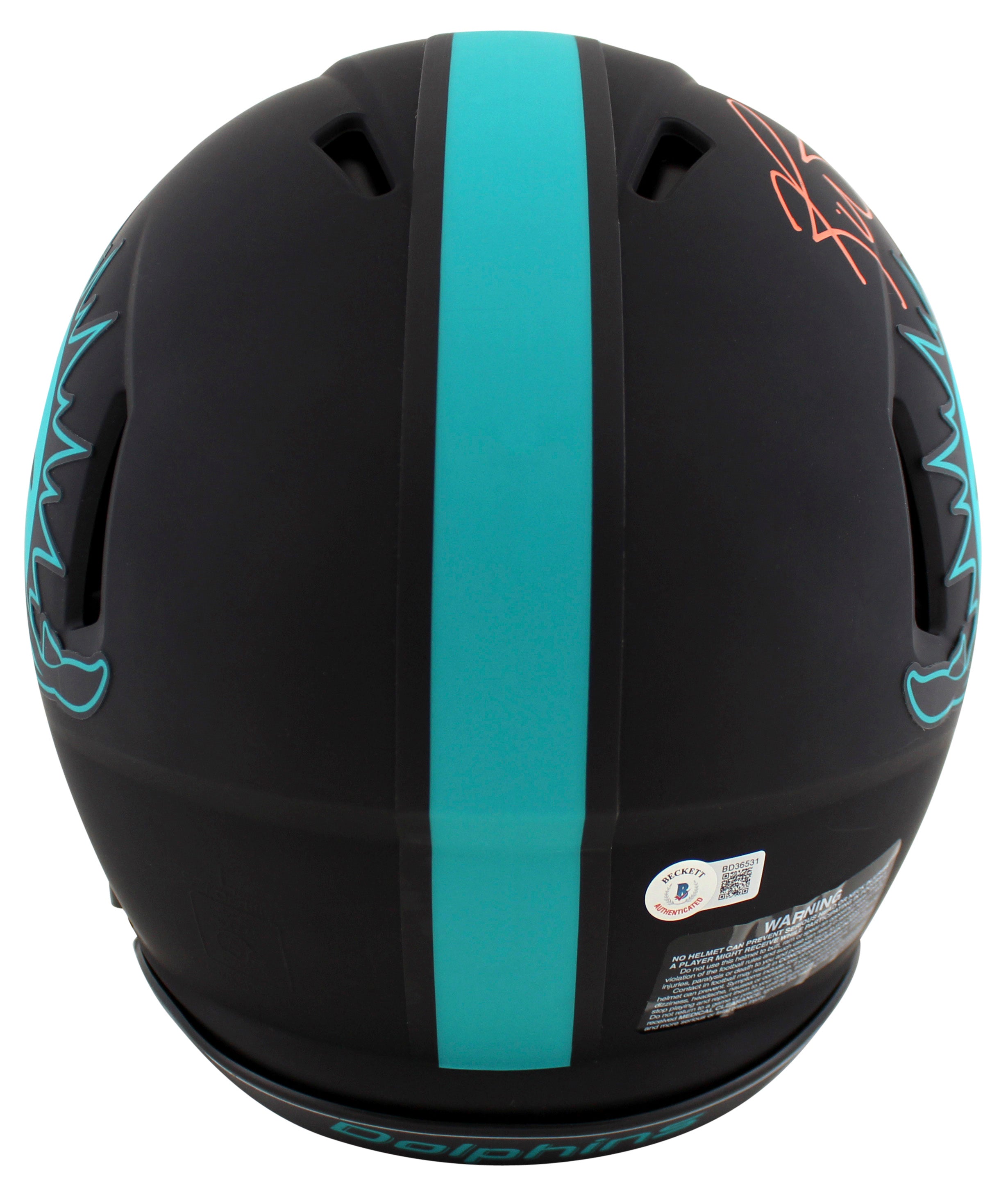Dolphins Ricky Williams "3x Insc" Signed Eclipse F/S Speed Proline Helmet BAS W