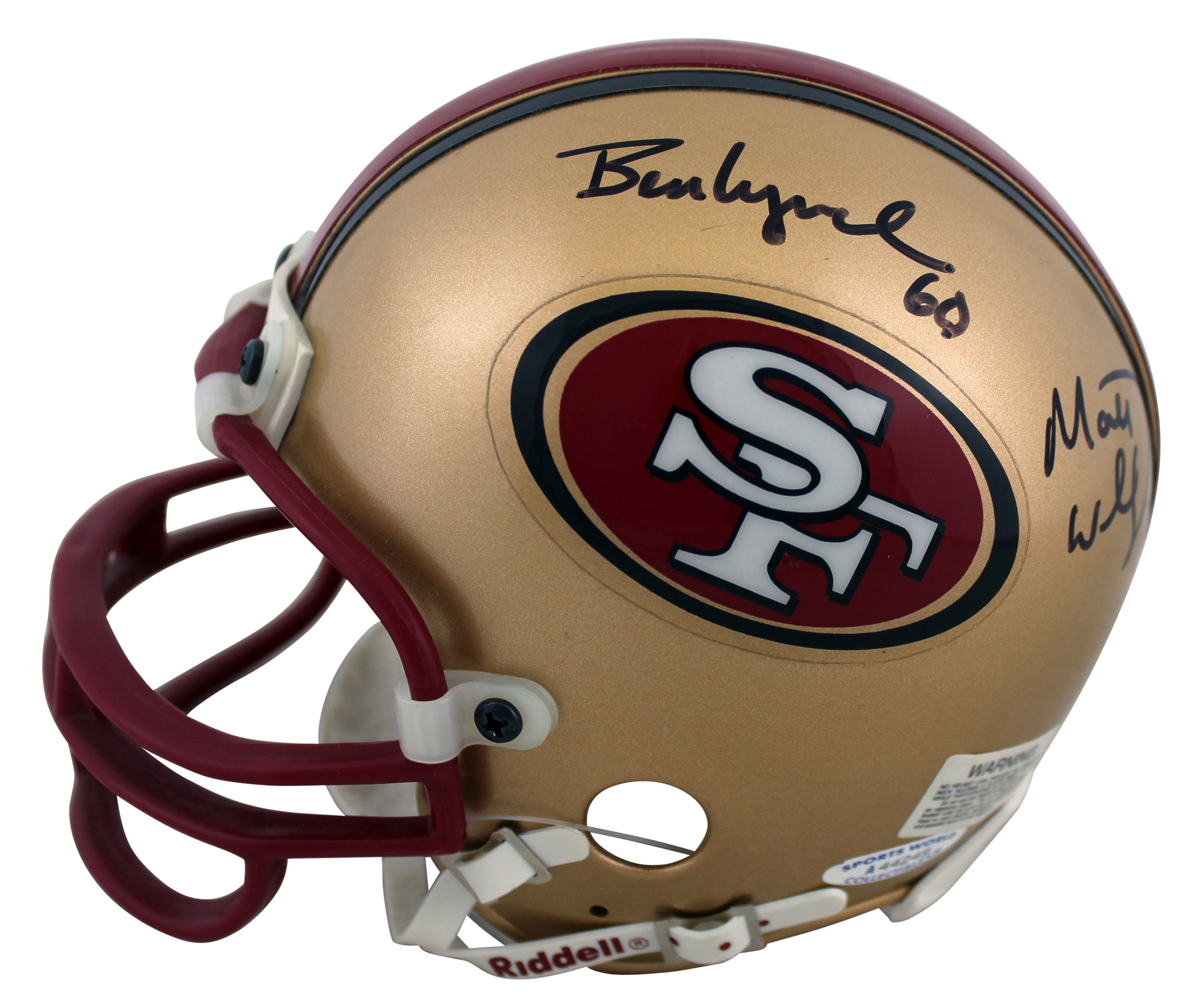 49ers (5) Jeff Garcia Authentic Signed Vintage Rep Mini Helmet BAS #A39644