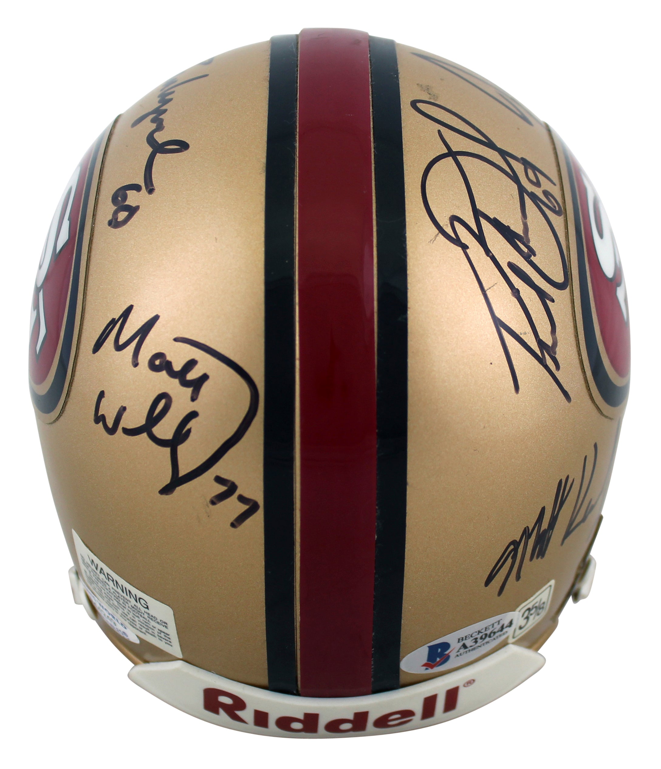 49ers (5) Jeff Garcia Authentic Signed Vintage Rep Mini Helmet BAS #A39644
