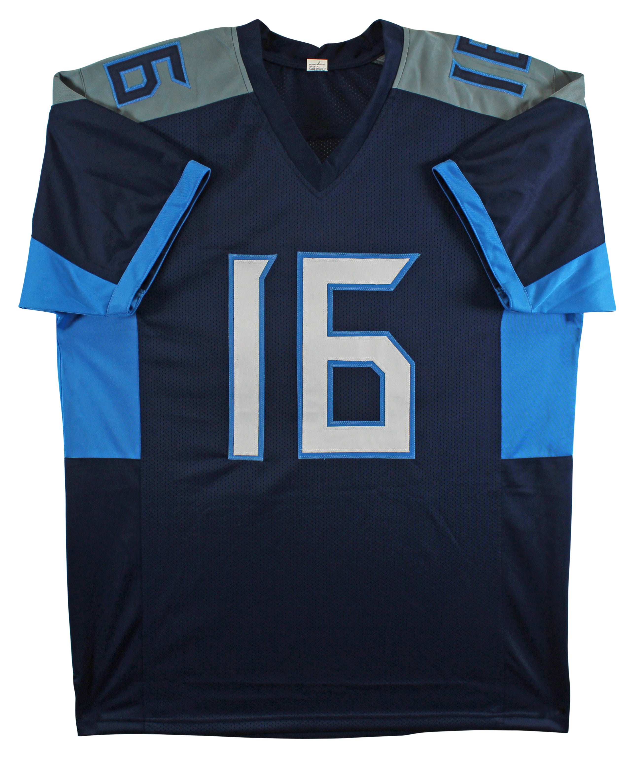 Treylon Burks Authentic Signed Navy Blue Pro Style Jersey BAS Witnessed