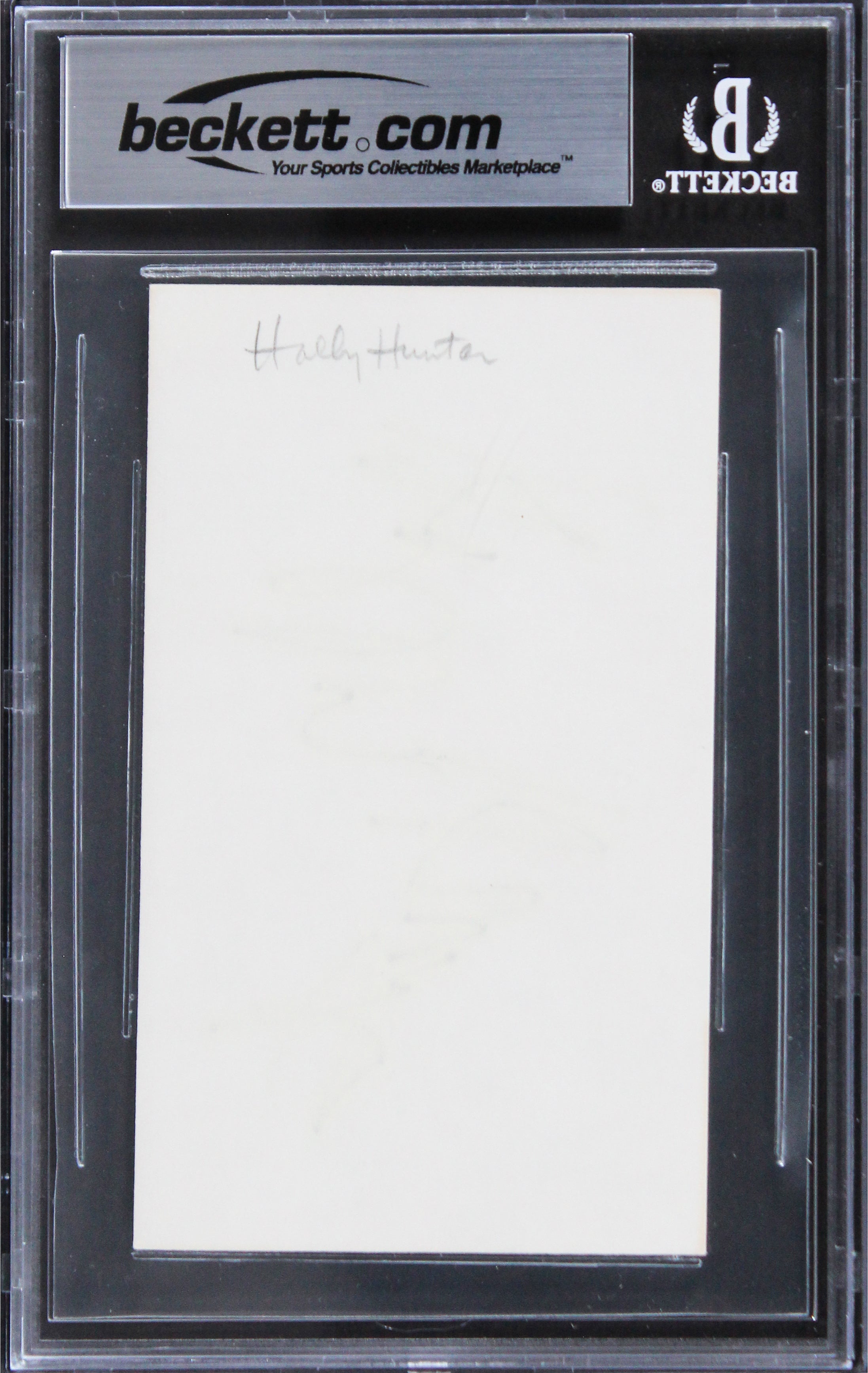 Holly Hunter The Incredibles Authentic Signed 3x5 Index Card BAS Slabbed 2