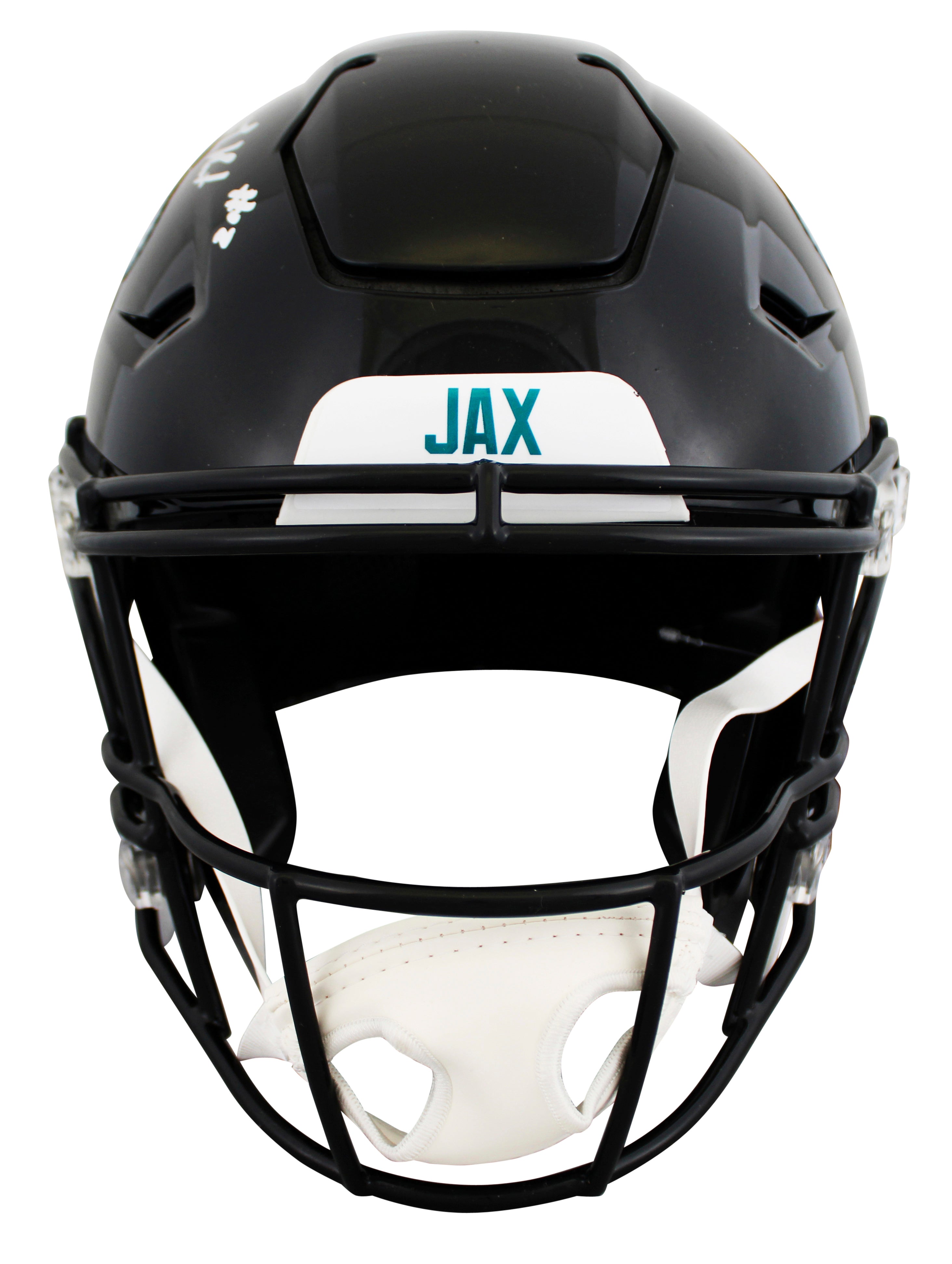 Jaguars Travis Hunter Authentic Signed Speed Flex Full Size Helmet BAS Witnessed