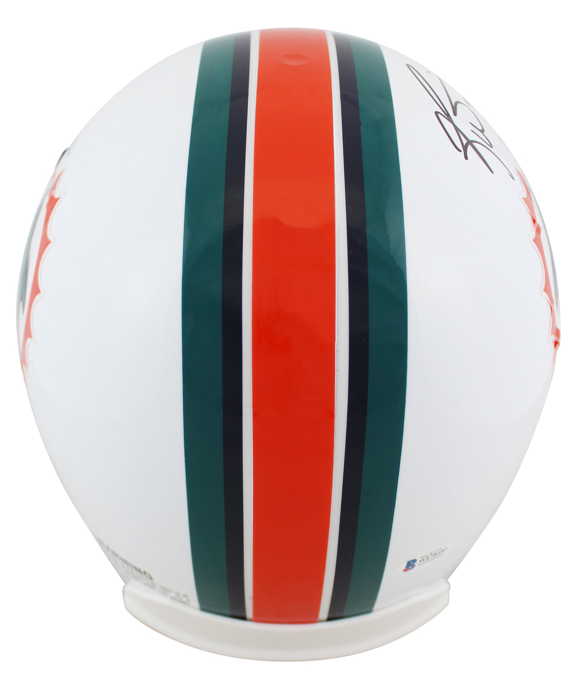Dolphins Ricky Williams "SWE" Signed Throwback 97-12 Full Size Rep Helmet BAS