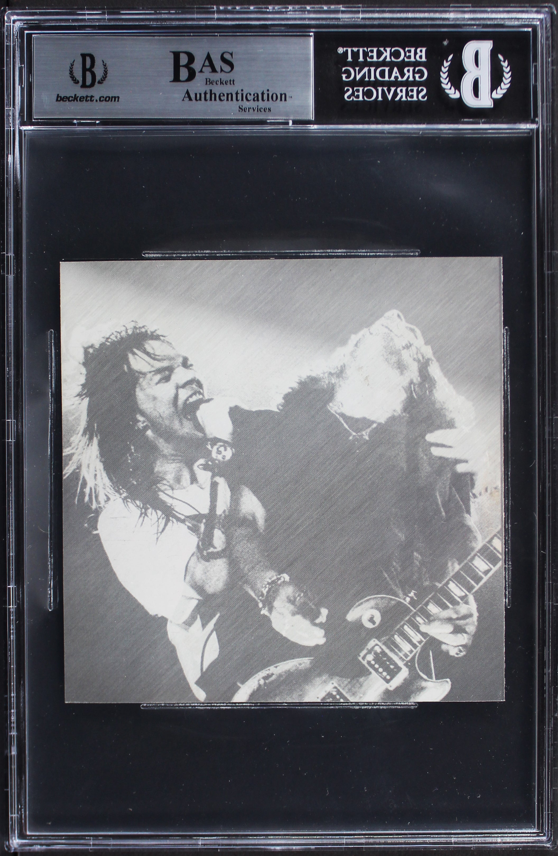 Axl Rose & Slash Guns N' Roses Signed Greatest Hits Cd Cover BAS Slabbed