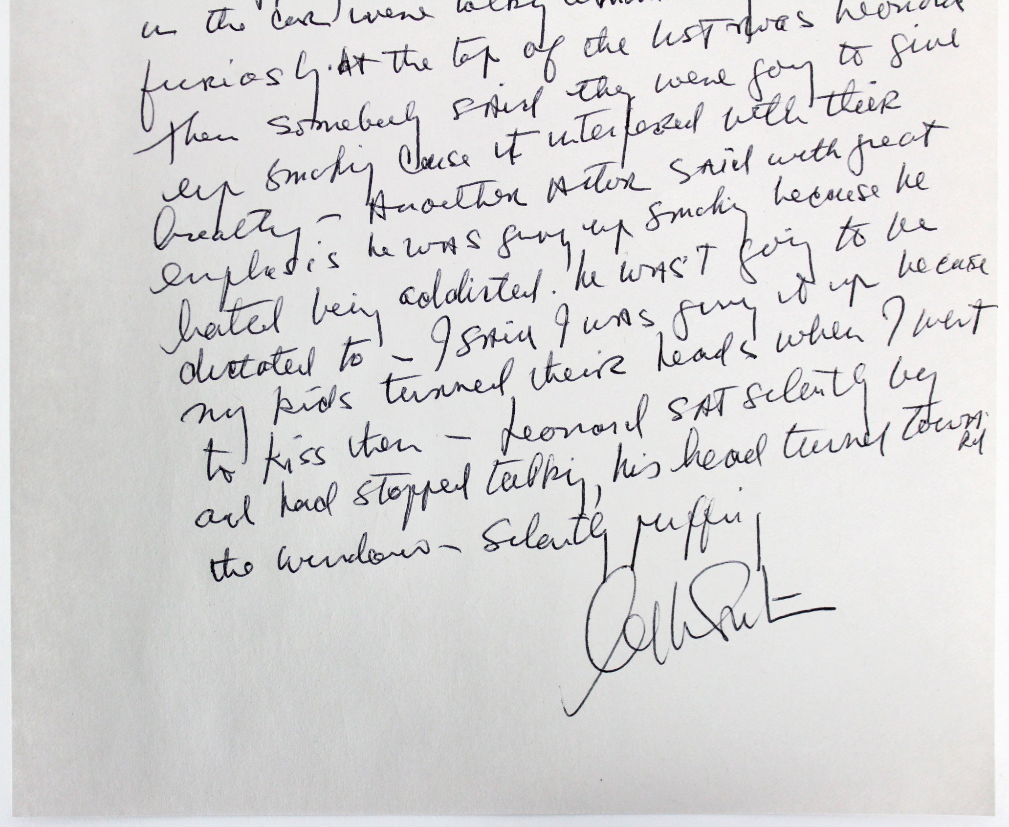 William Shatner Signed 7.25x10.5 1 Page Essay on Personal Letterhead BAS #A71925