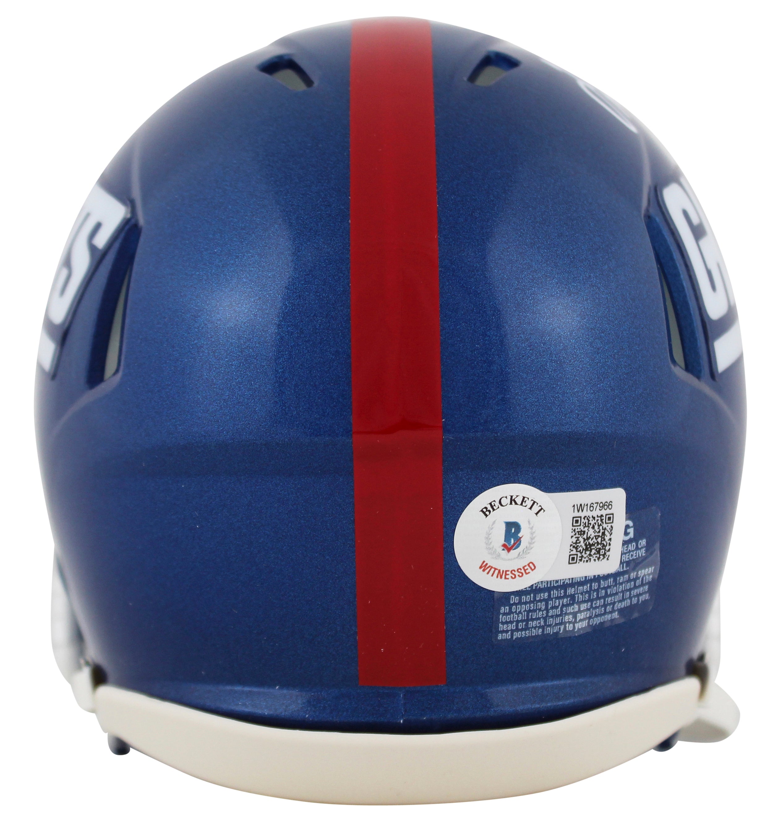 Giants Jalin Hyatt Signed 2022 On Field Alt Blue Speed Mini Helmet BAS Witnessed