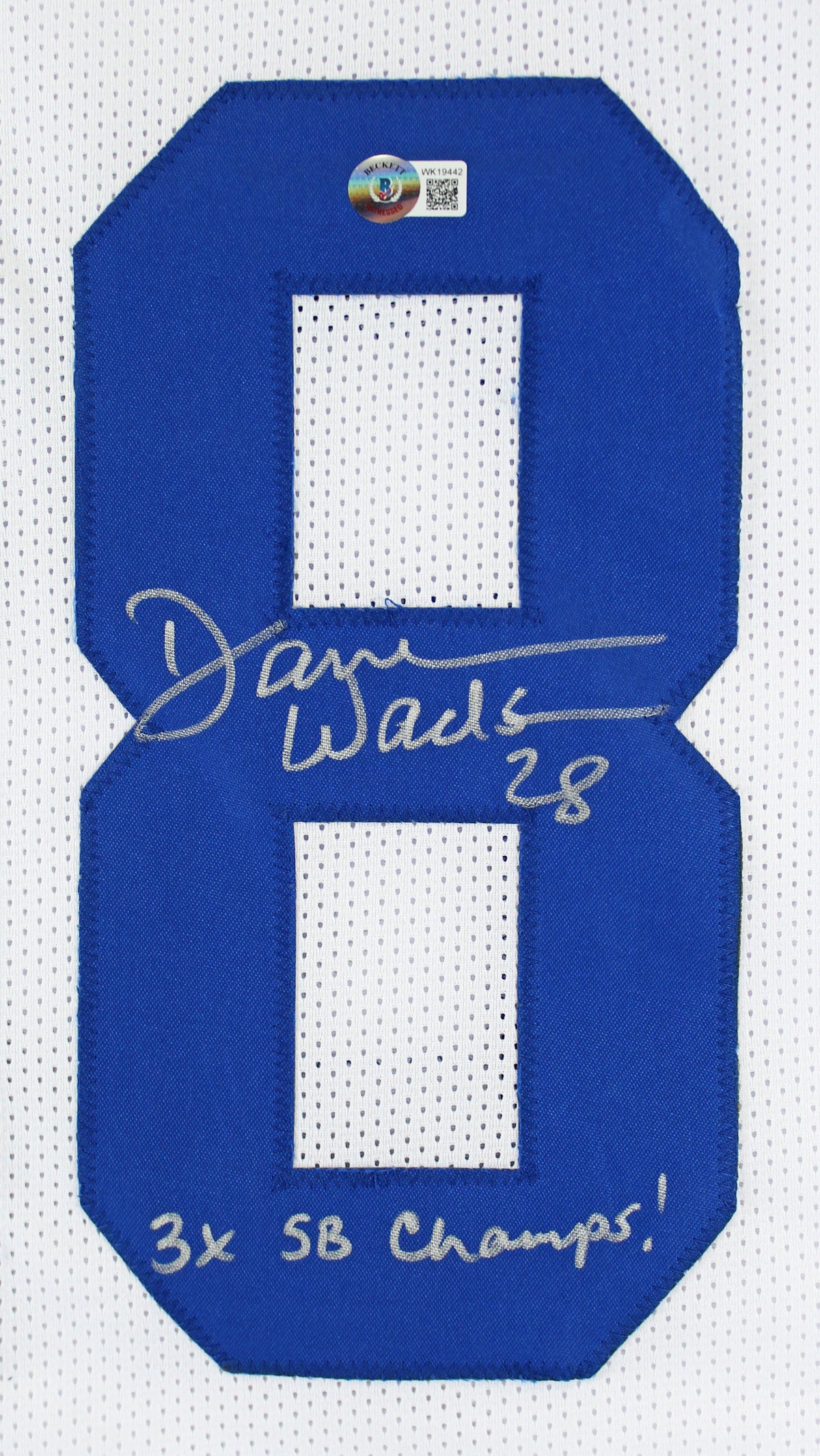Cowboys Darren Woodson "3x SB Champ!" Authentic Signed White Jersey BAS Witness