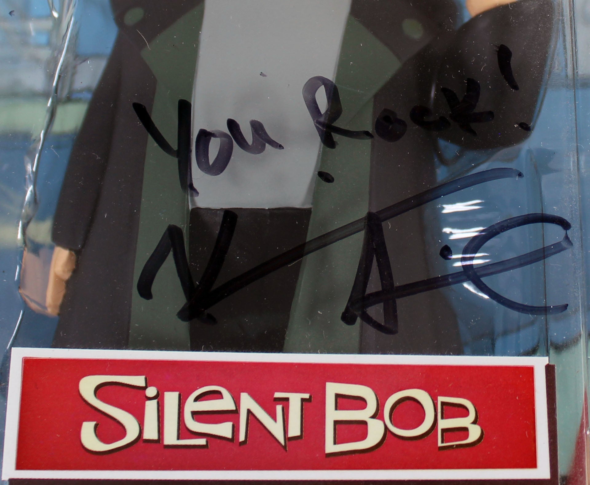 Kevin Smith Clerks "You Rock!" Signed Silent Bob Action Figure BAS #BD20007