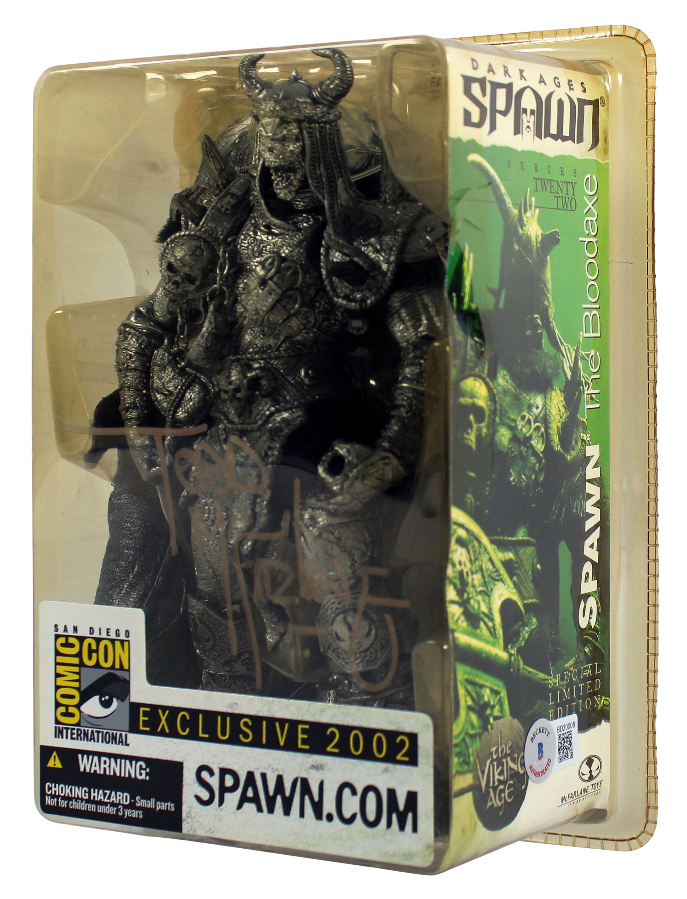 Todd McFarlane Signed Spawn Dark Ages 2002 San Diego CC LE Action Figure BAS