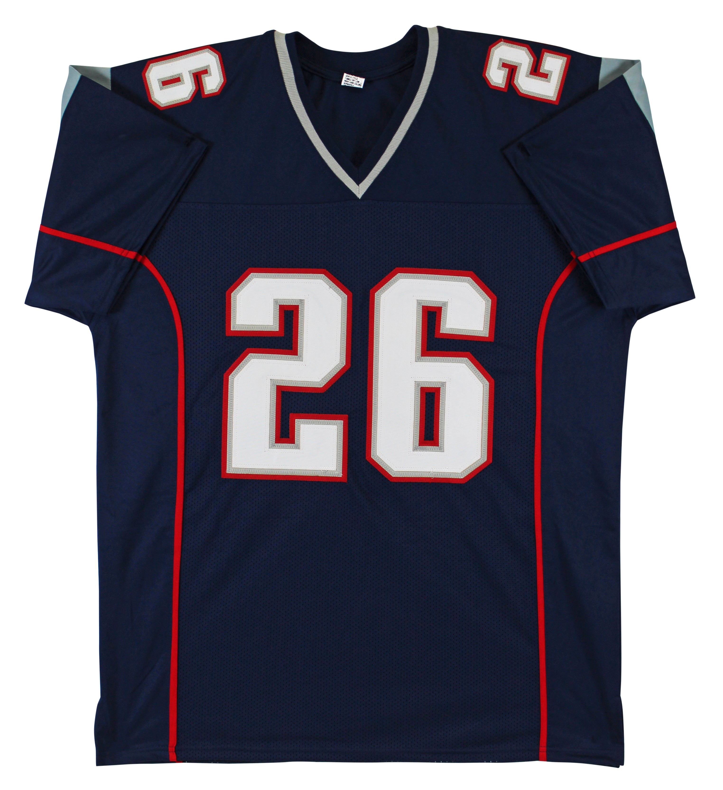 Sony Michel Authentic Signed Navy Blue Pro Style Jersey BAS Witnessed