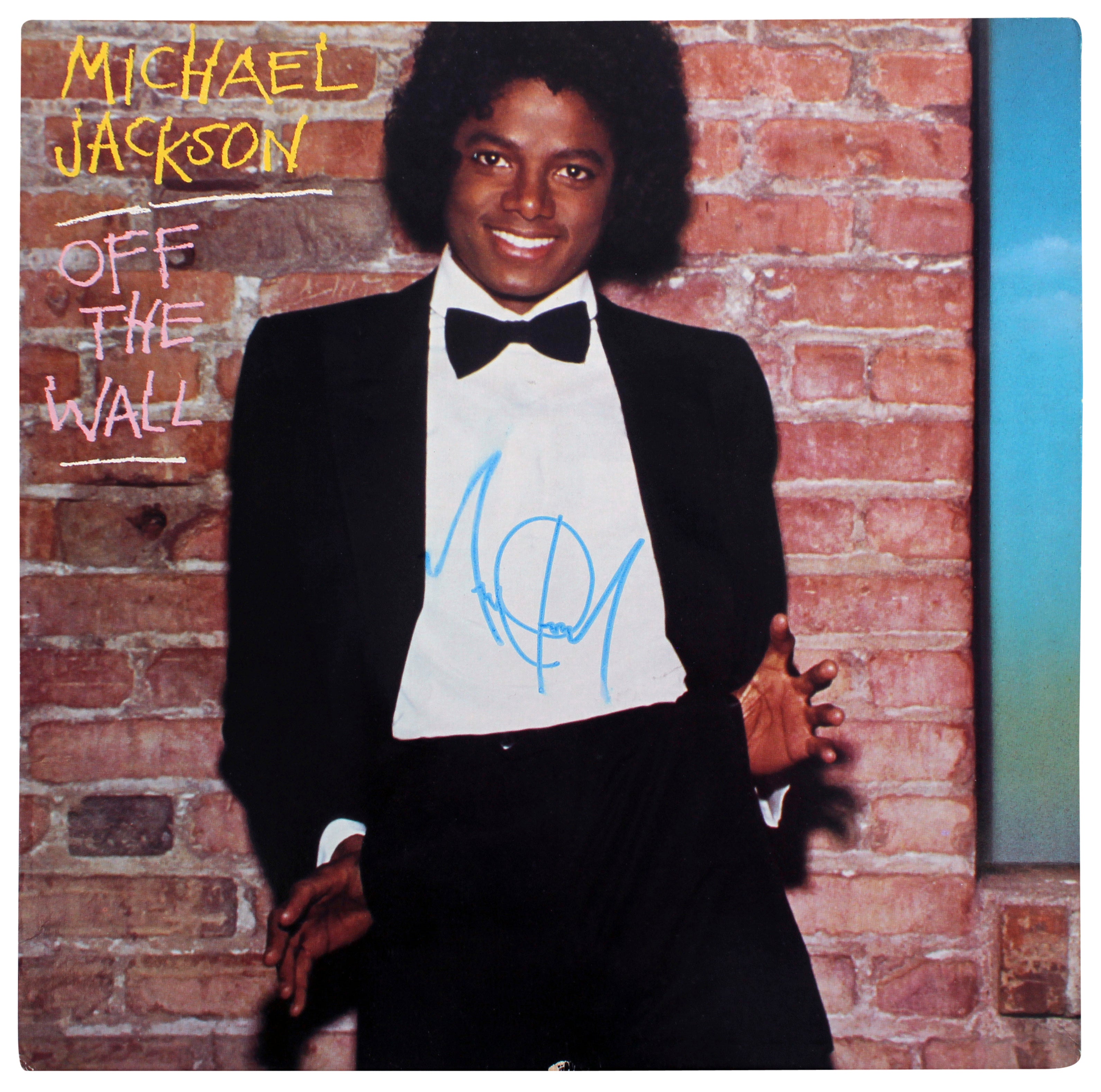 Michael Jackson Authentic Signed Off The Wall Album Cover JSA #BB39612