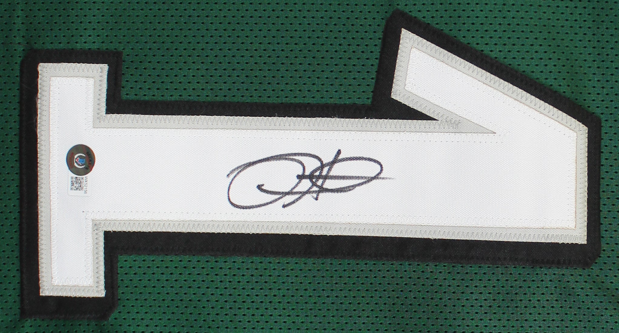 Jalen Hurts Authentic Signed Green Pro Style Jersey Autographed BAS Witnessed